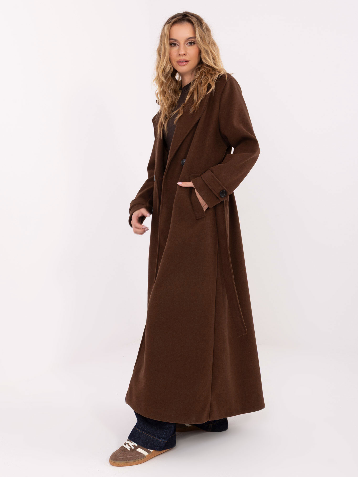 Кафяво Палто SHOP SMILE - Елегантност и Комфорт - Image 4