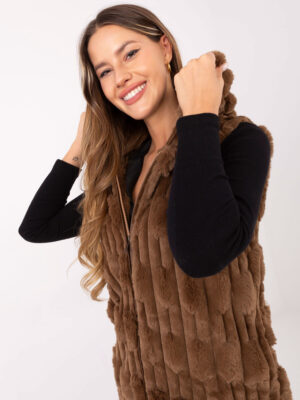 Бежова Жилетка Wool Fashion Italia - Елегантност