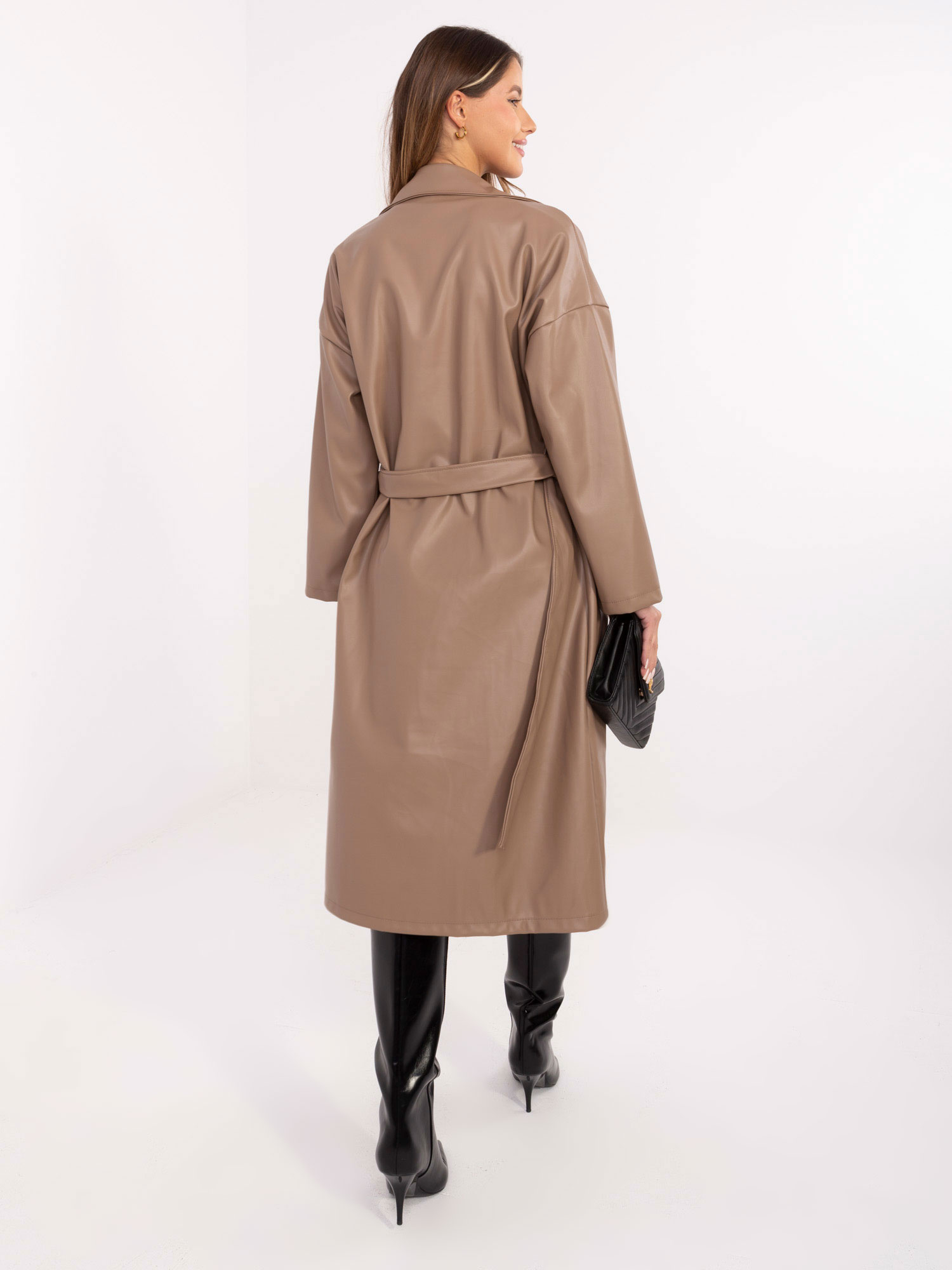 Елегантно бежово палто RUE PARIS - стил и топлина - Image 4