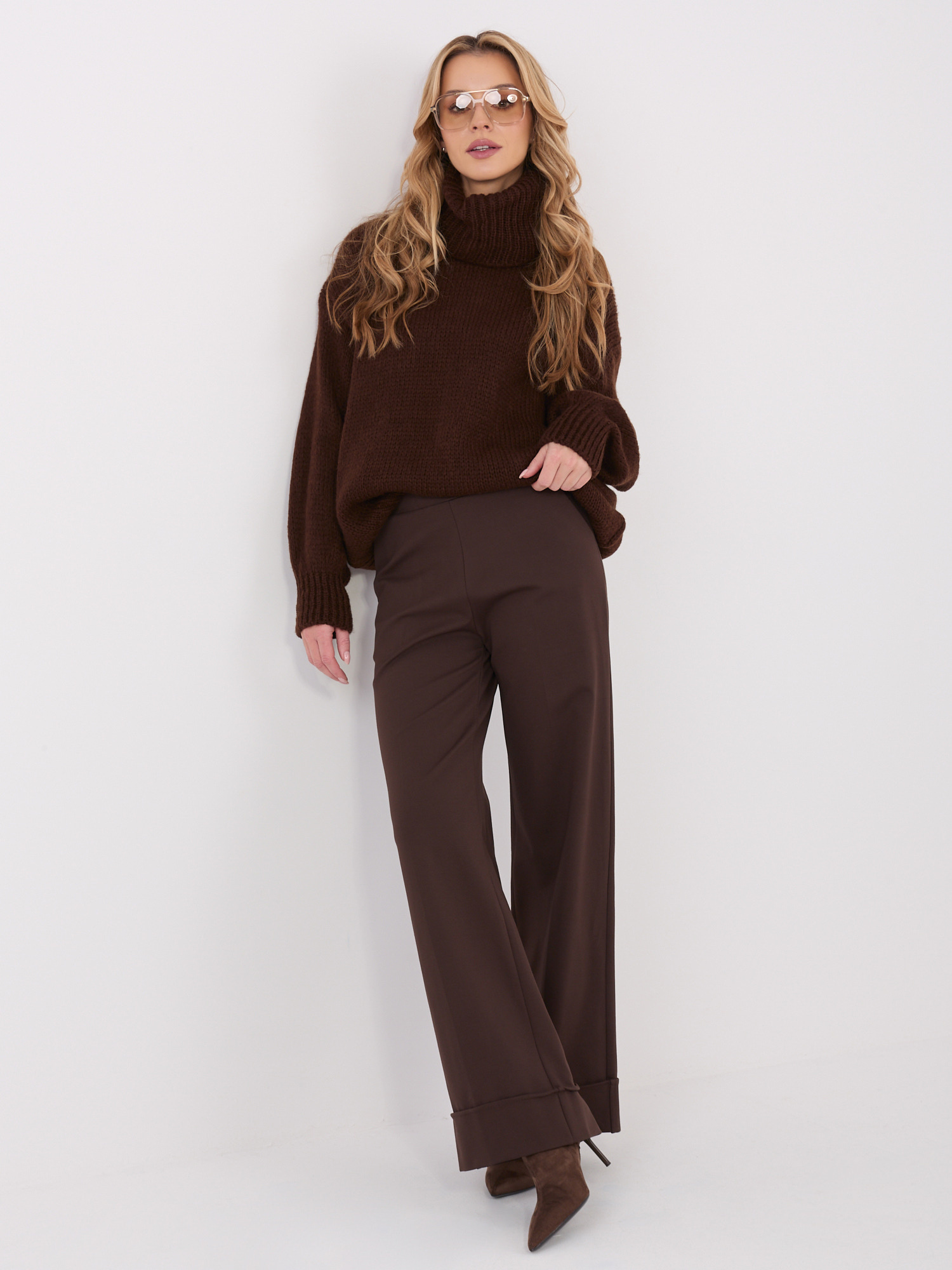 Топъл кафяв пуловер SHOP SMILE - Модерна елегантност - Image 6