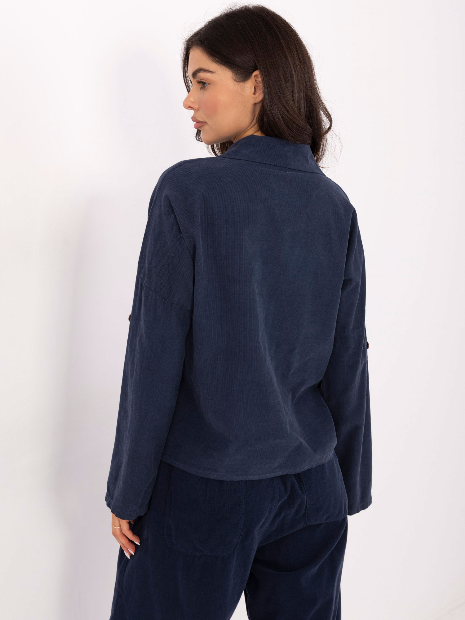 Тъмносиня риза ITALY MODA - Елегантна и стилна - Image 4