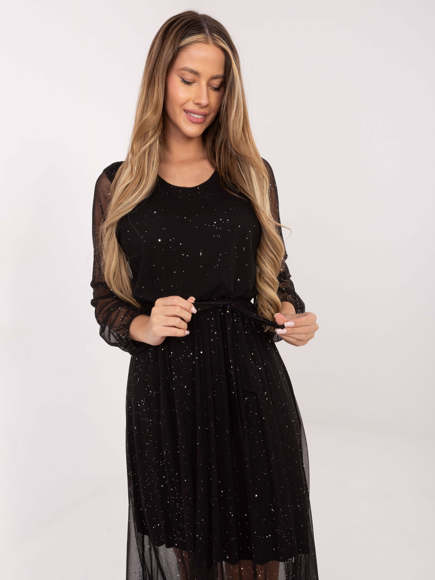 Черна Рокля ITALY MODA - Елегантност и Комфорт - Image 3