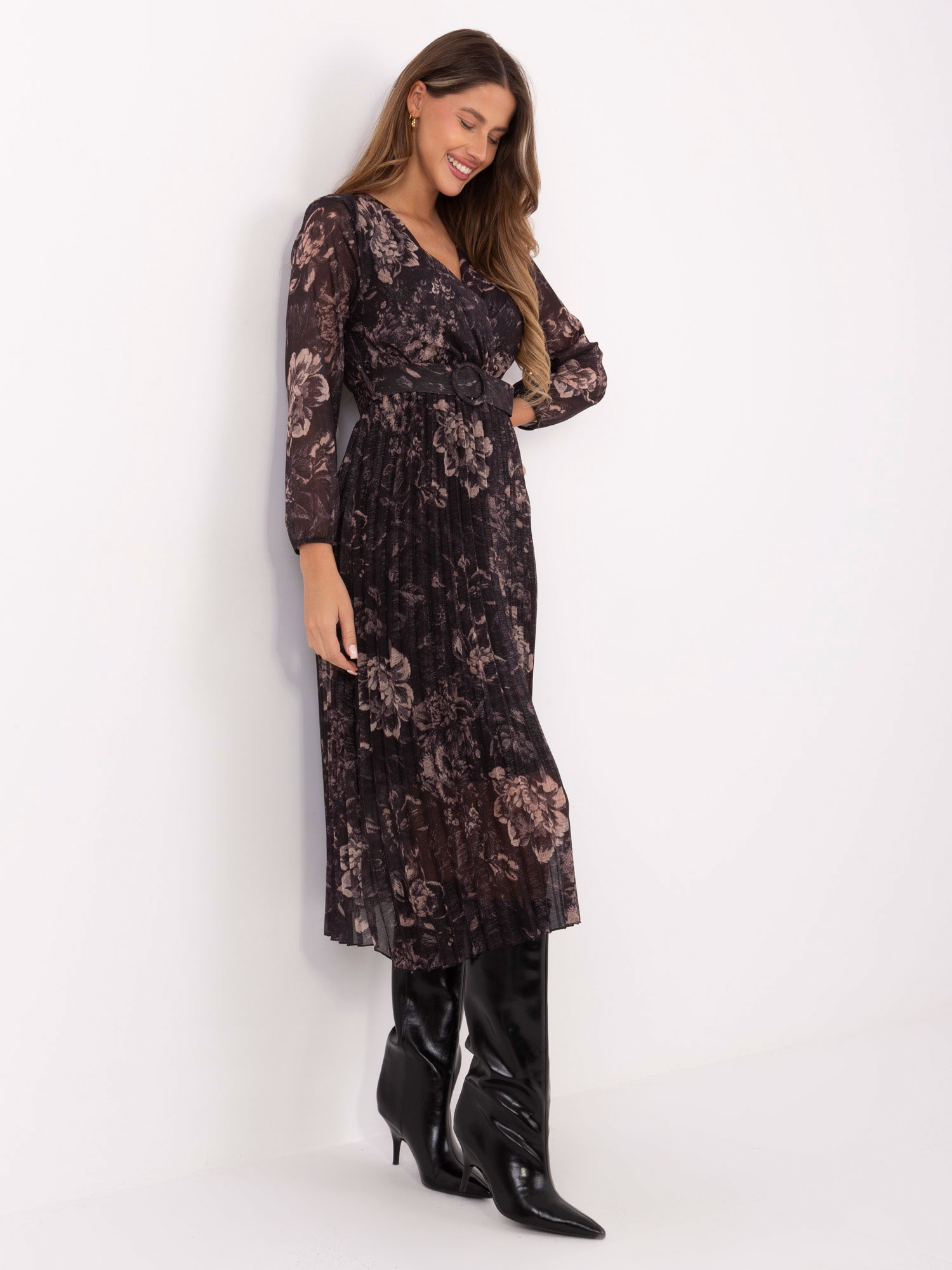 Черна Рокля ITALY MODA - Елегантна и Стильна - Image 4
