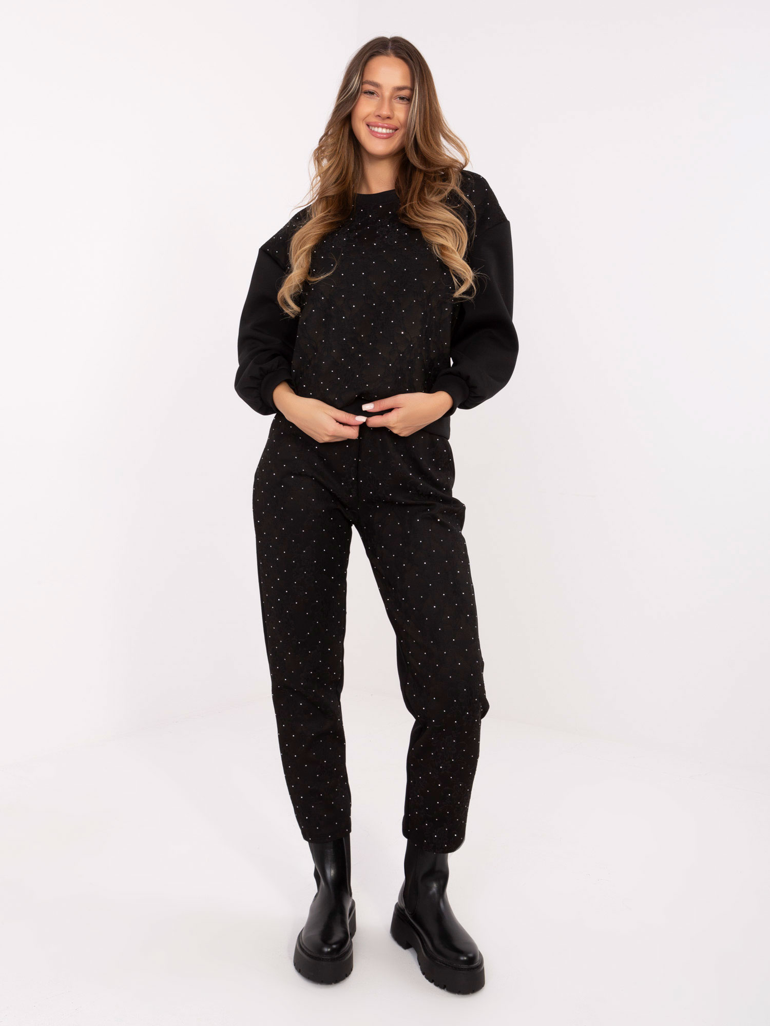 Черен Комплект ITALY MODA - Елегантност и Комфорт - Image 3