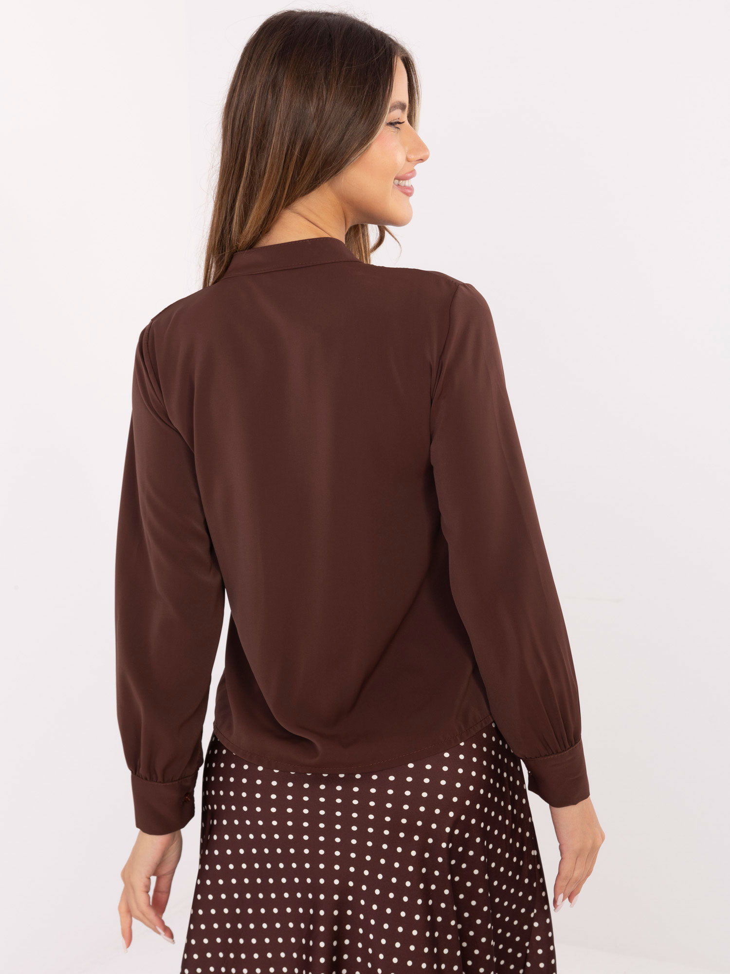 Кафява Риза ITALY MODA - Елегантна и Удобна - Image 2