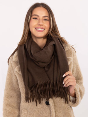 Тъмнокафяв Шал Wool Fashion Italia - Елегантност