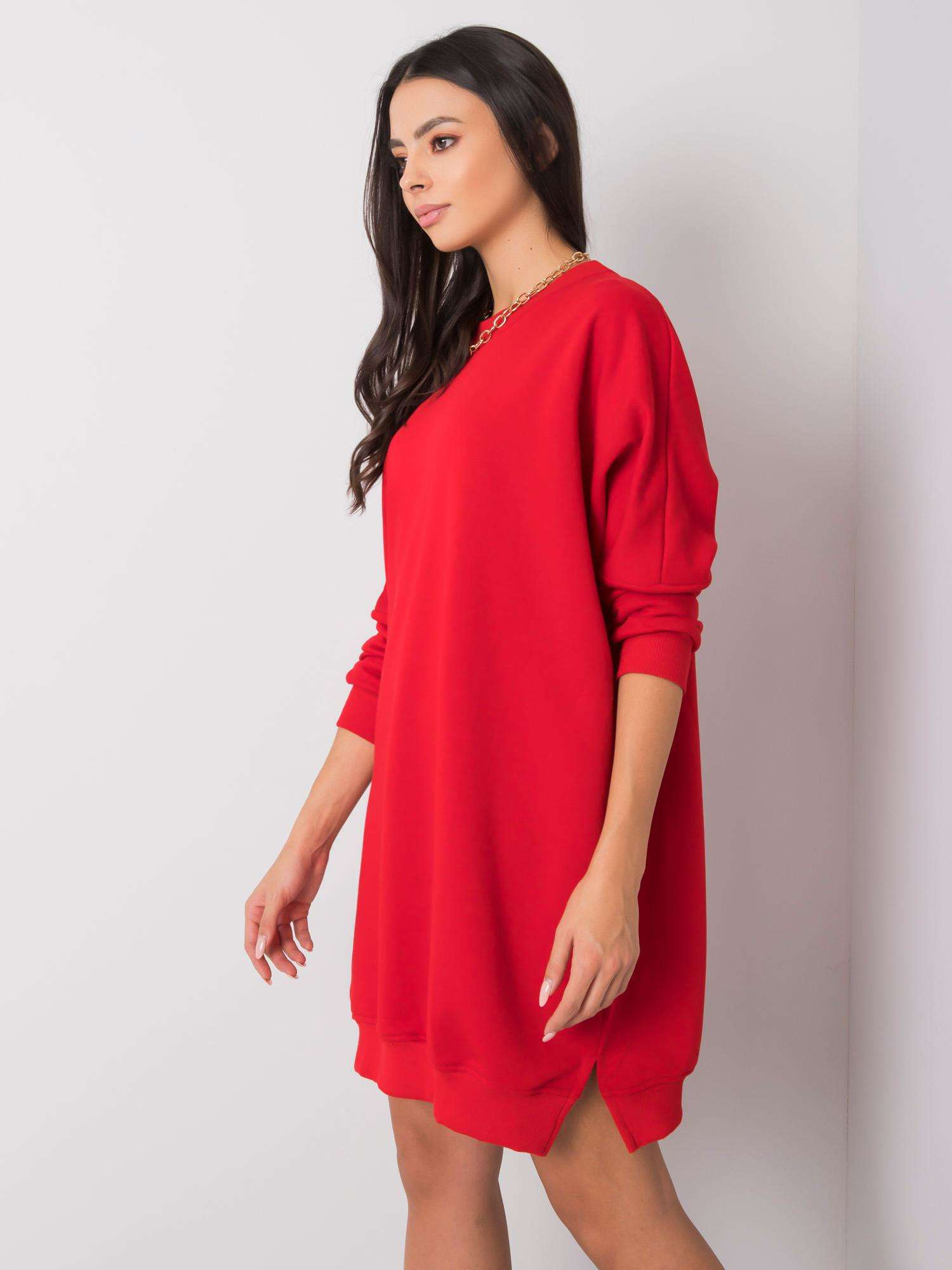 Червена Рокля RELEVANCE - Oversize Комфорт - Image 5