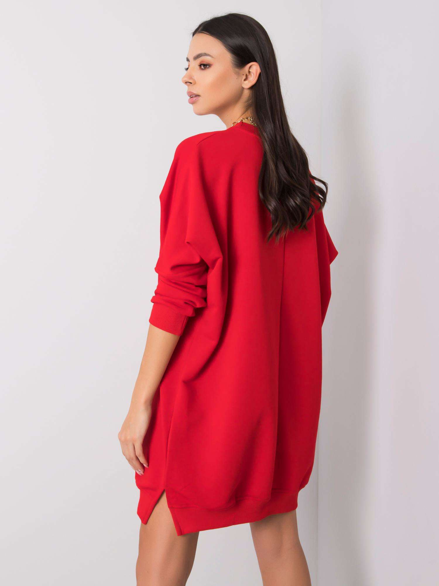 Червена Рокля RELEVANCE - Oversize Комфорт - Image 4