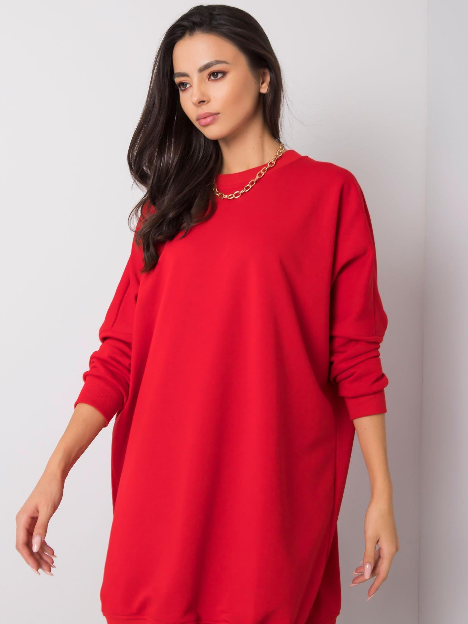 Червена Рокля RELEVANCE - Oversize Комфорт - Image 2