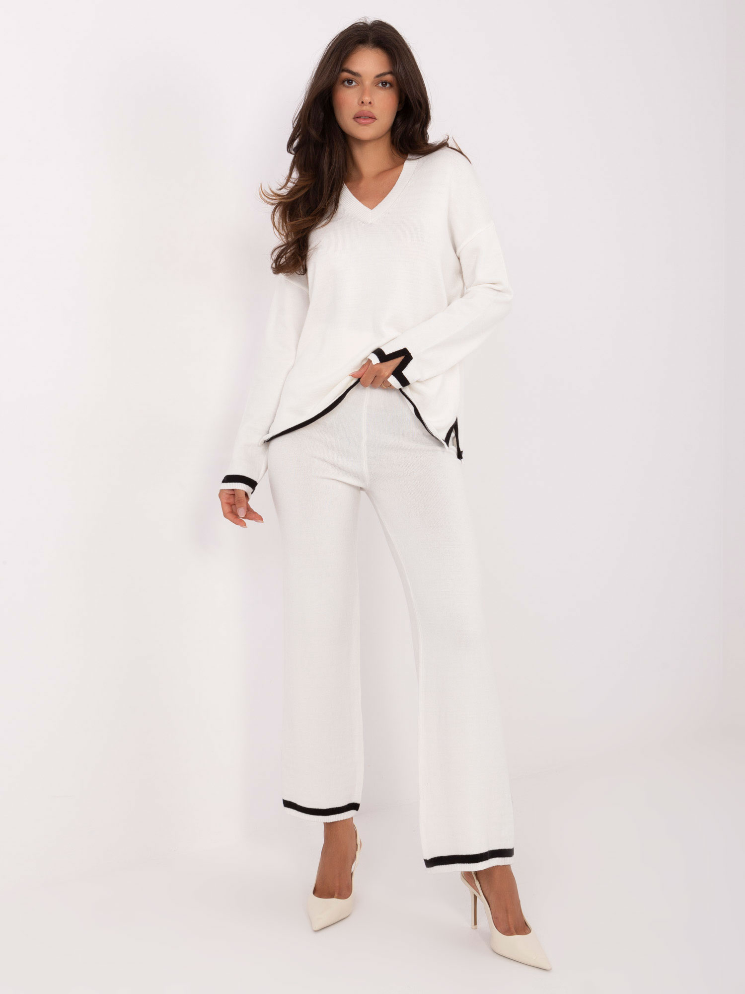 Елегантен Комплект ITALY MODA Ecru - Удобство и Стил - Image 4
