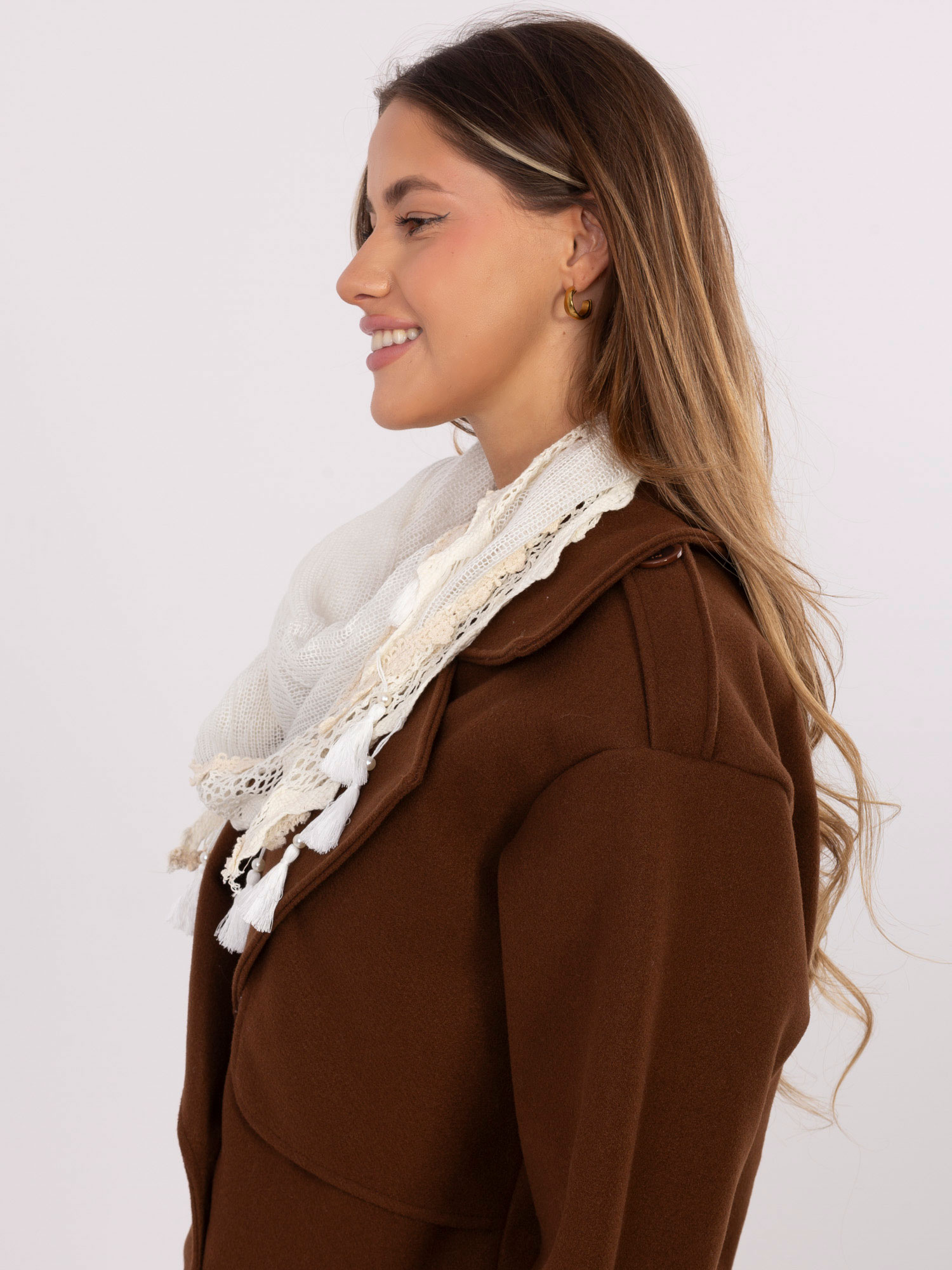 Елегантна Екрю Бандана SHOP SMILE - Вискоза - Image 4