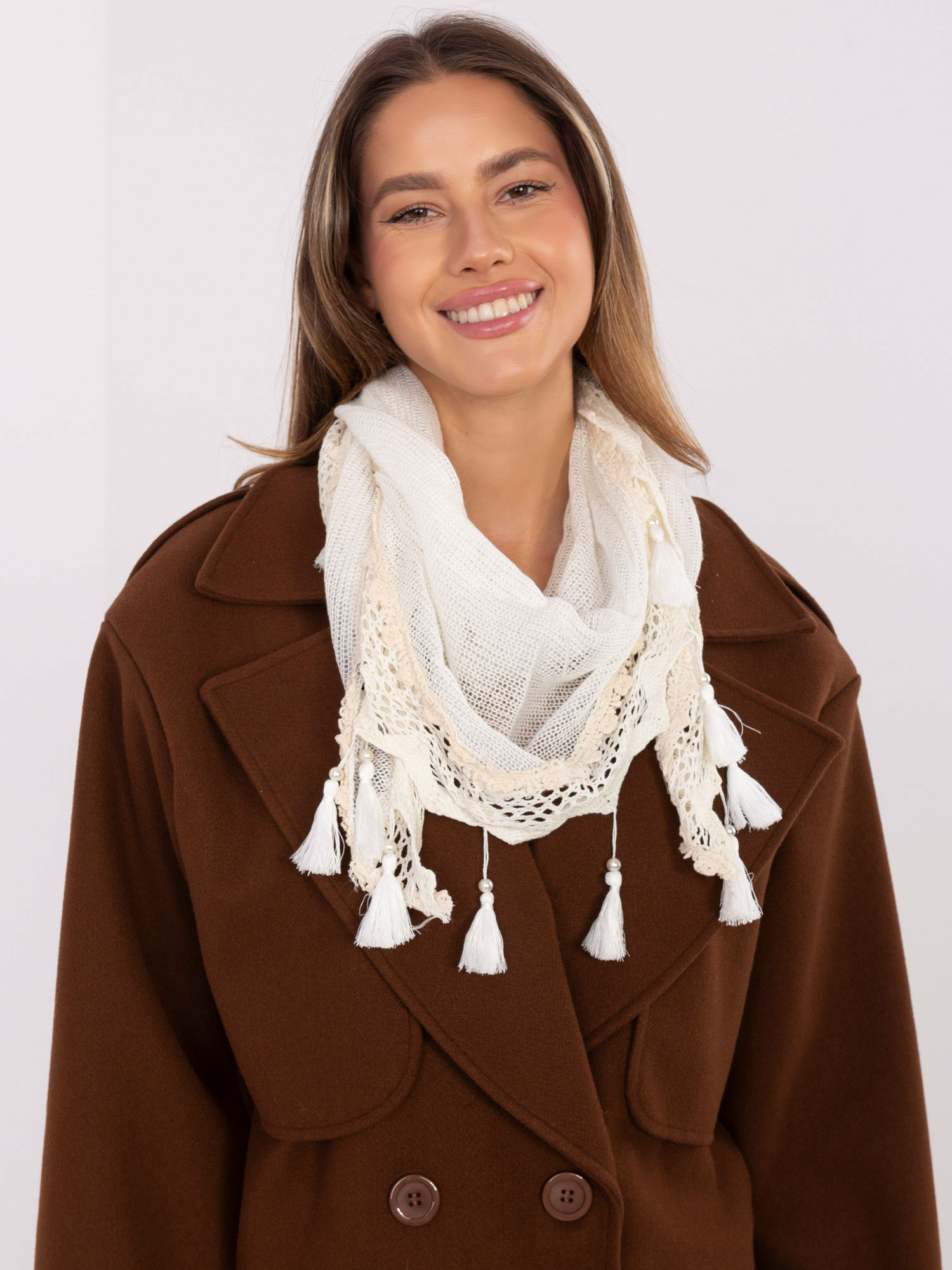 Елегантна Екрю Бандана SHOP SMILE - Вискоза - Image 2