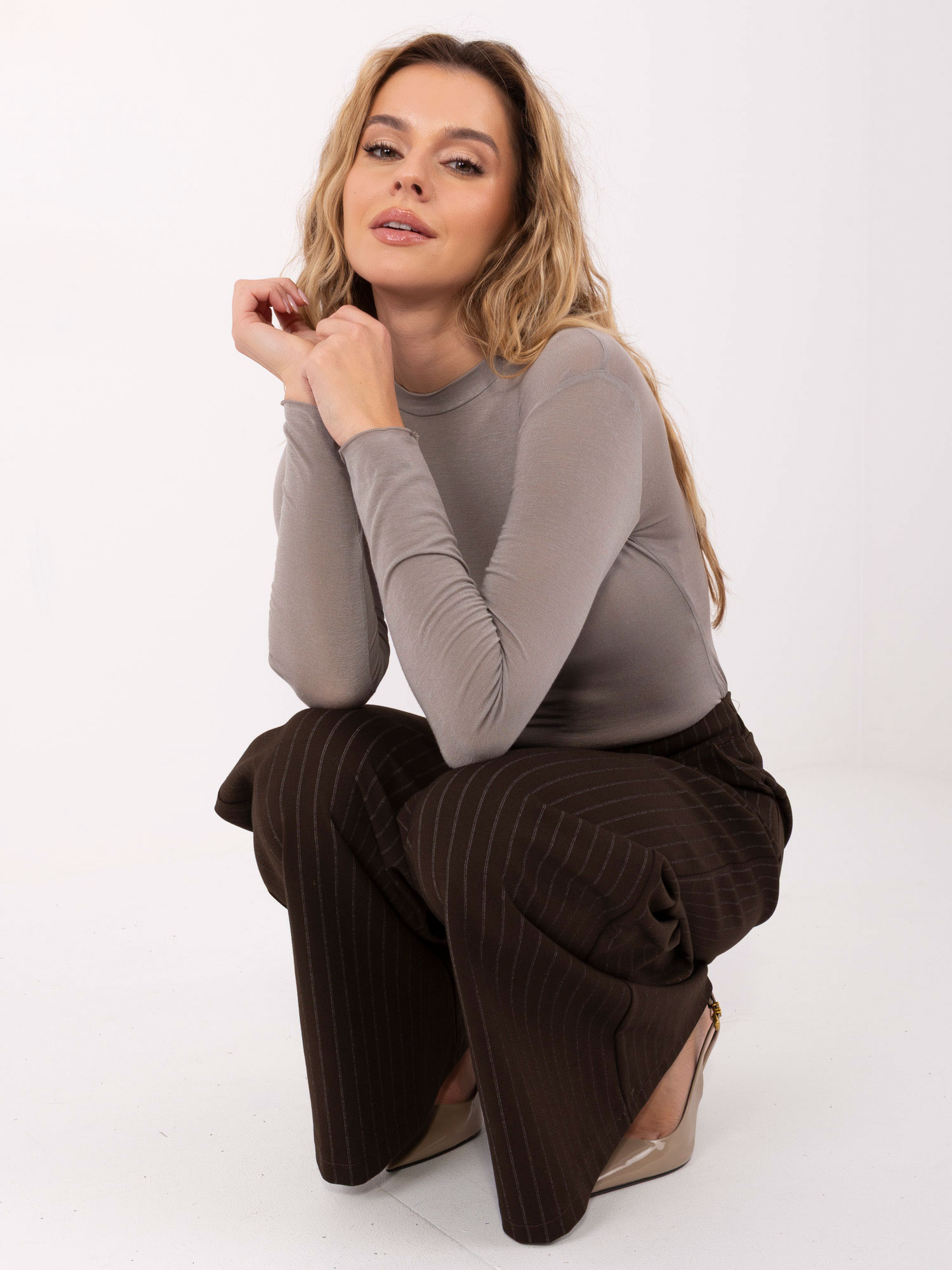 Бежова Блуза ITALY MODA - Кашмир и Вискоза - Image 2