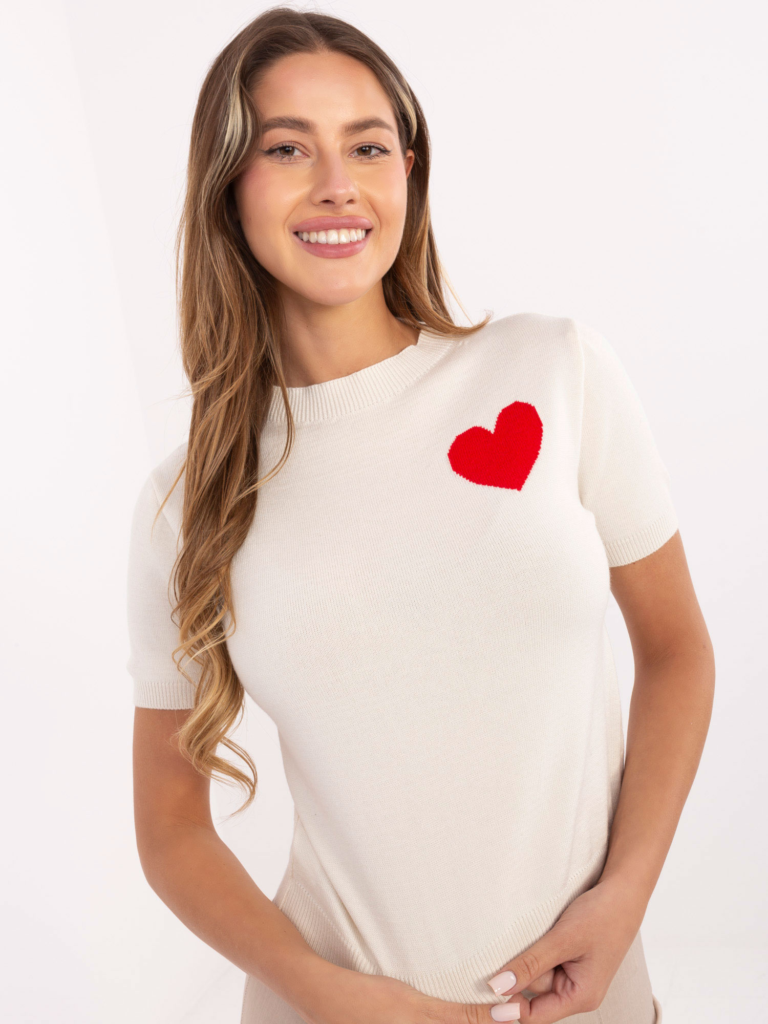 Бежов Пуловер SHOP SMILE - Елегантен Комфорт - Image 3