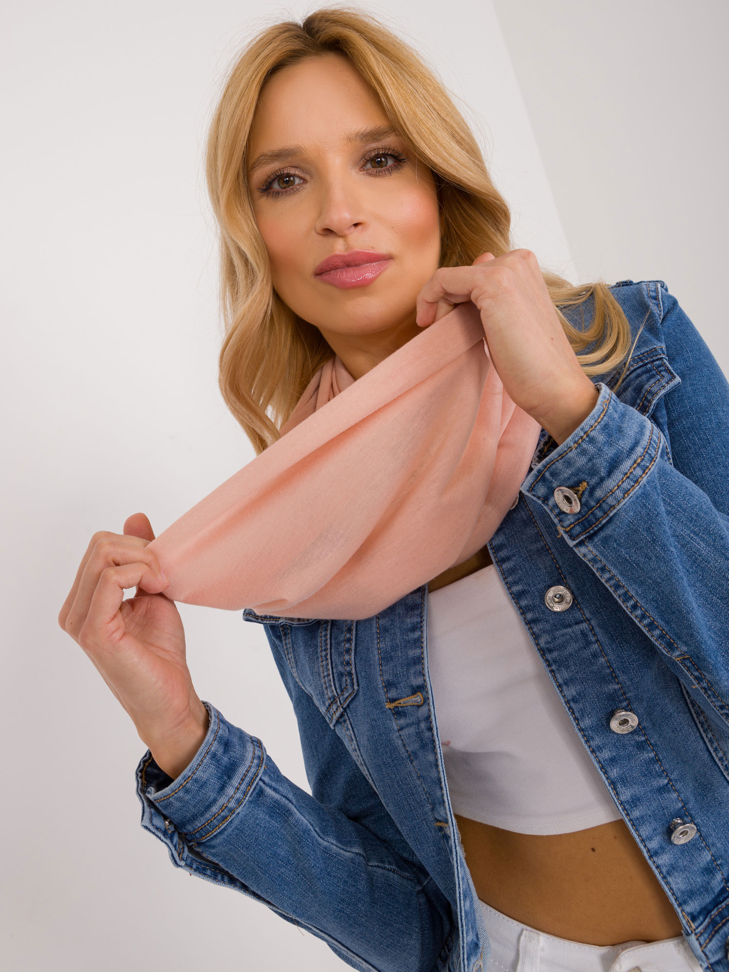 Прасковен Шал Комин SHOP SMILE - Вискоза - Image 4
