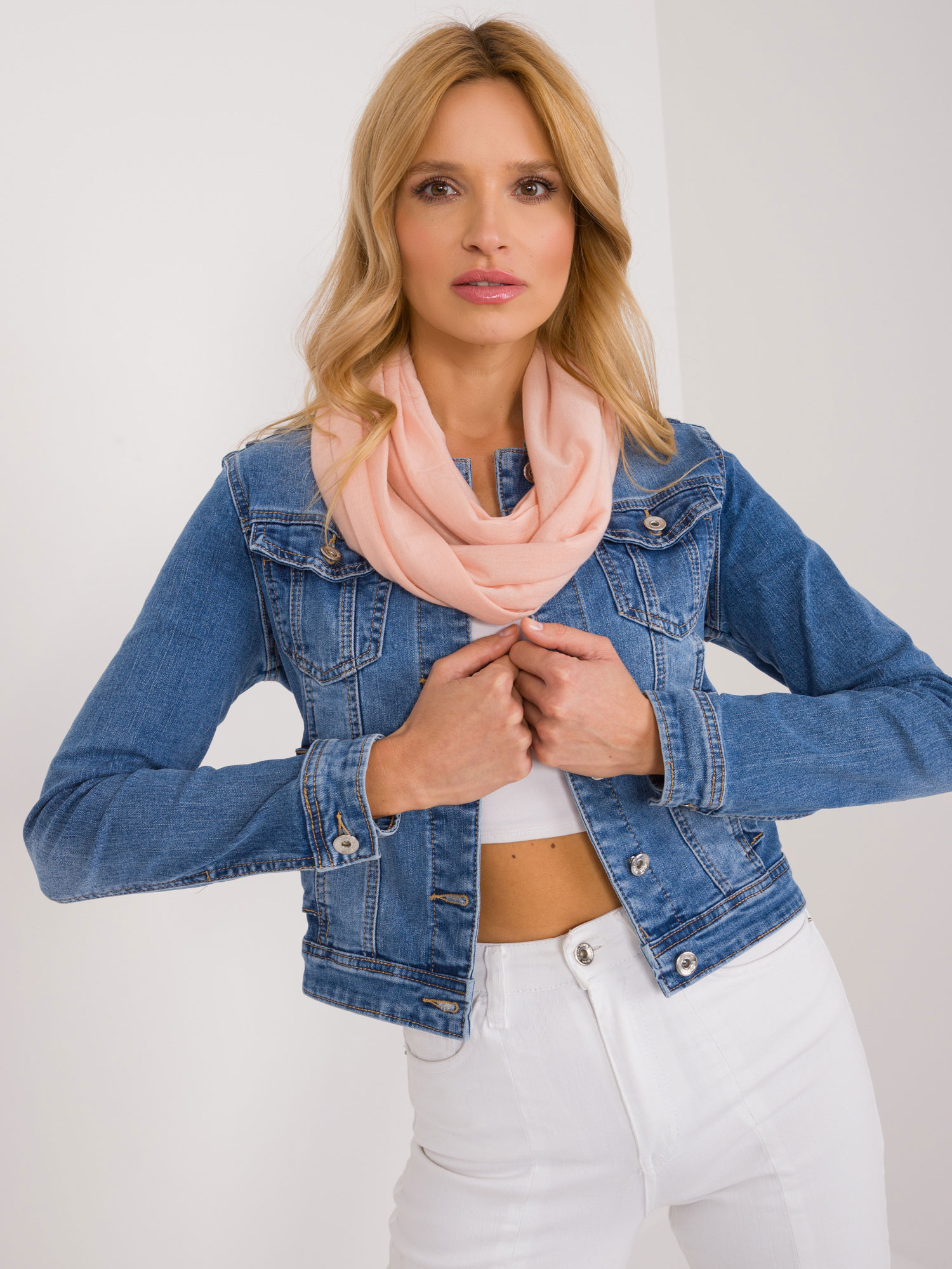 Прасковен Шал Комин SHOP SMILE - Вискоза - Image 3