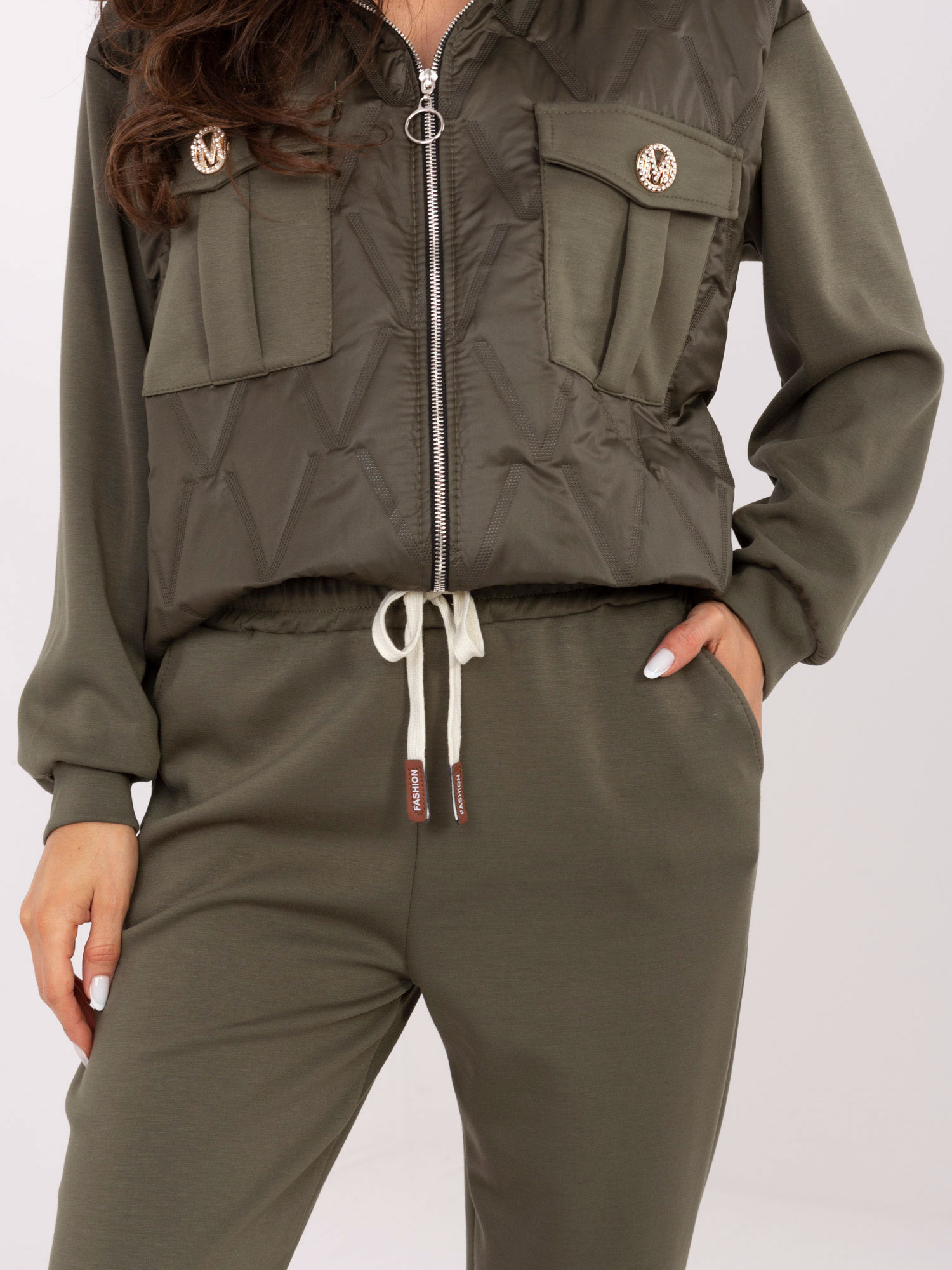 Елегантен Комплект ITALY MODA Khaki - Удобство и Стил - Image 3