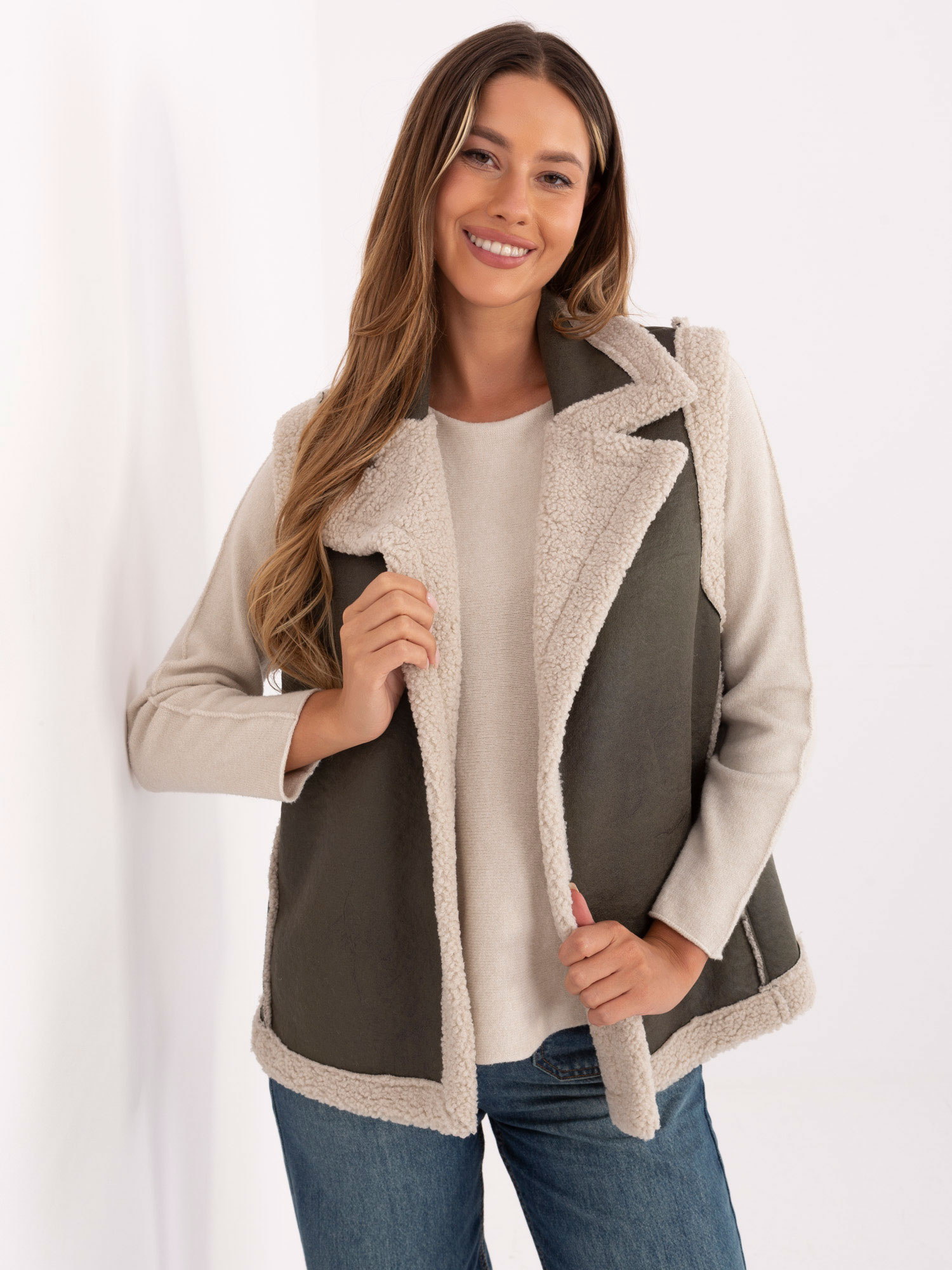 Khaki Жилетка SHOP SMILE - Удобство и Стил - Image 2