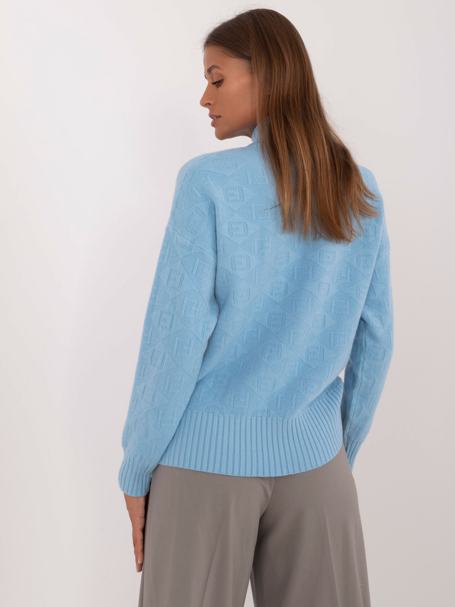 Син Пуловер Wool Fashion Italia - Модерен и Уютен - Image 3