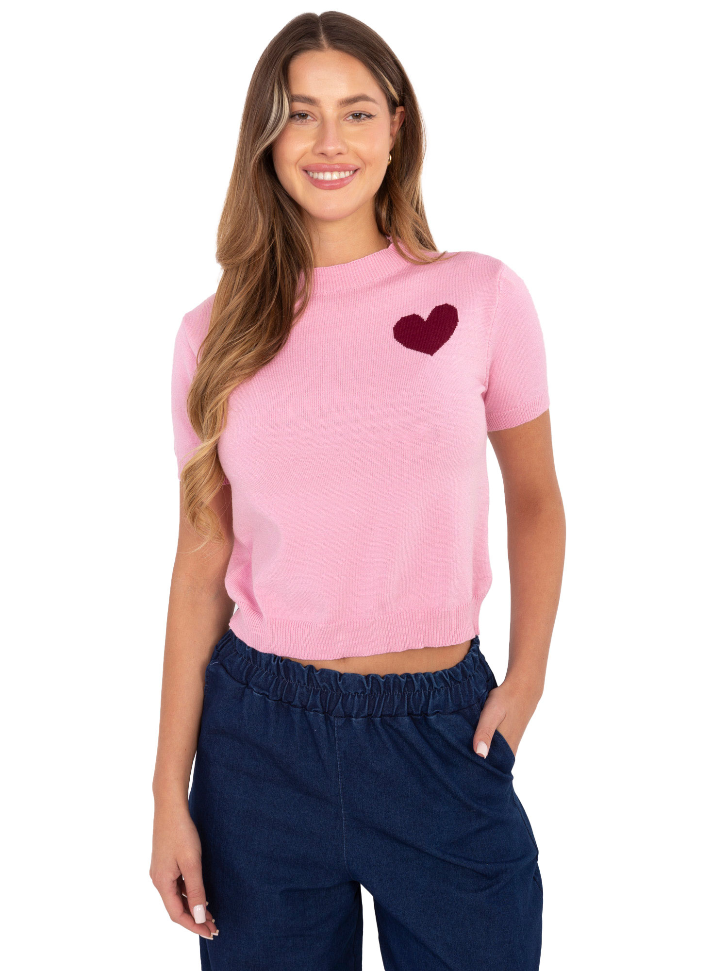Розов Пуловер SHOP SMILE - Елегантен и Удобен - Image 3