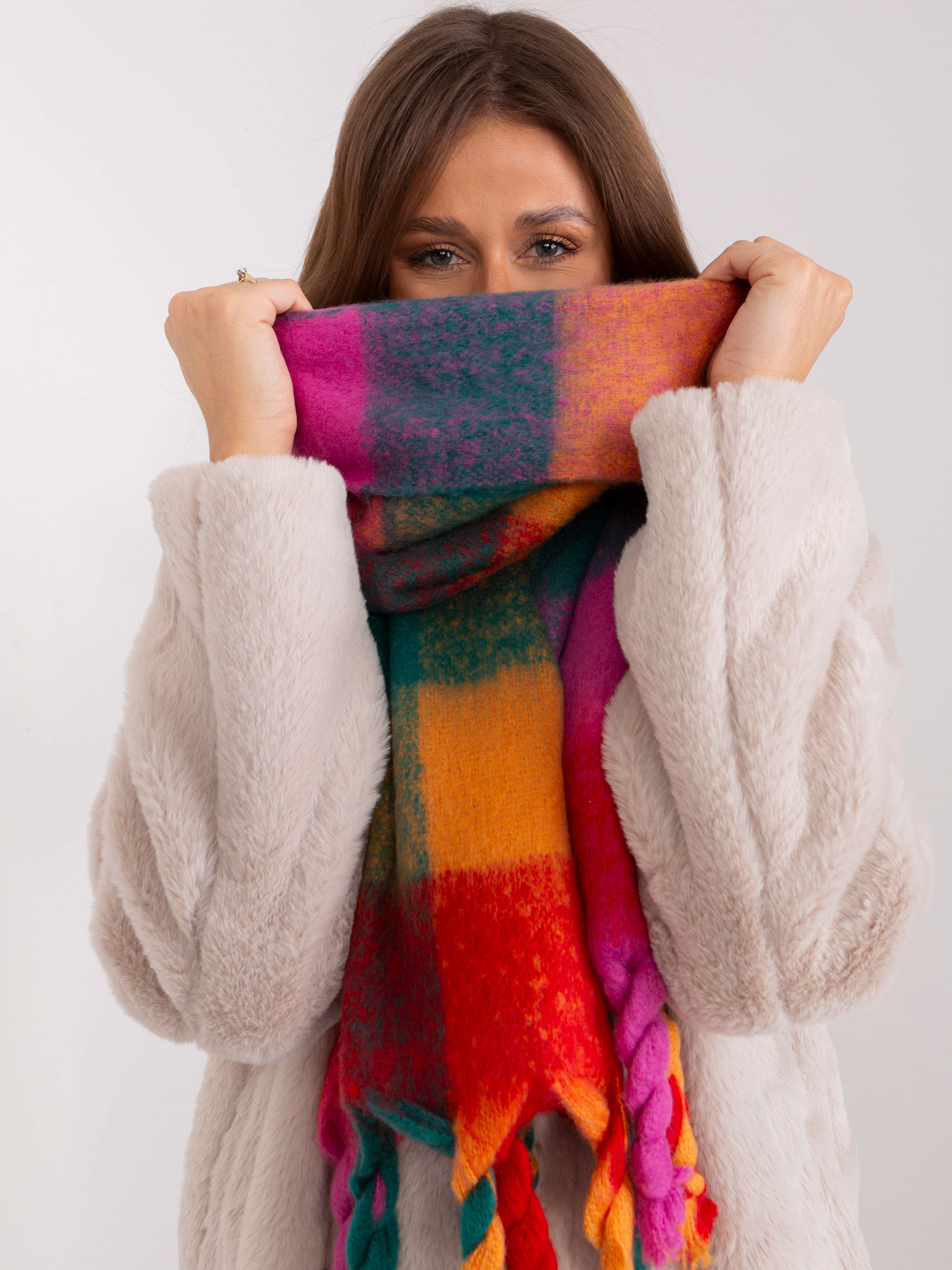 Тъмнoзелен Шал Wool Fashion Italia - Елегантност