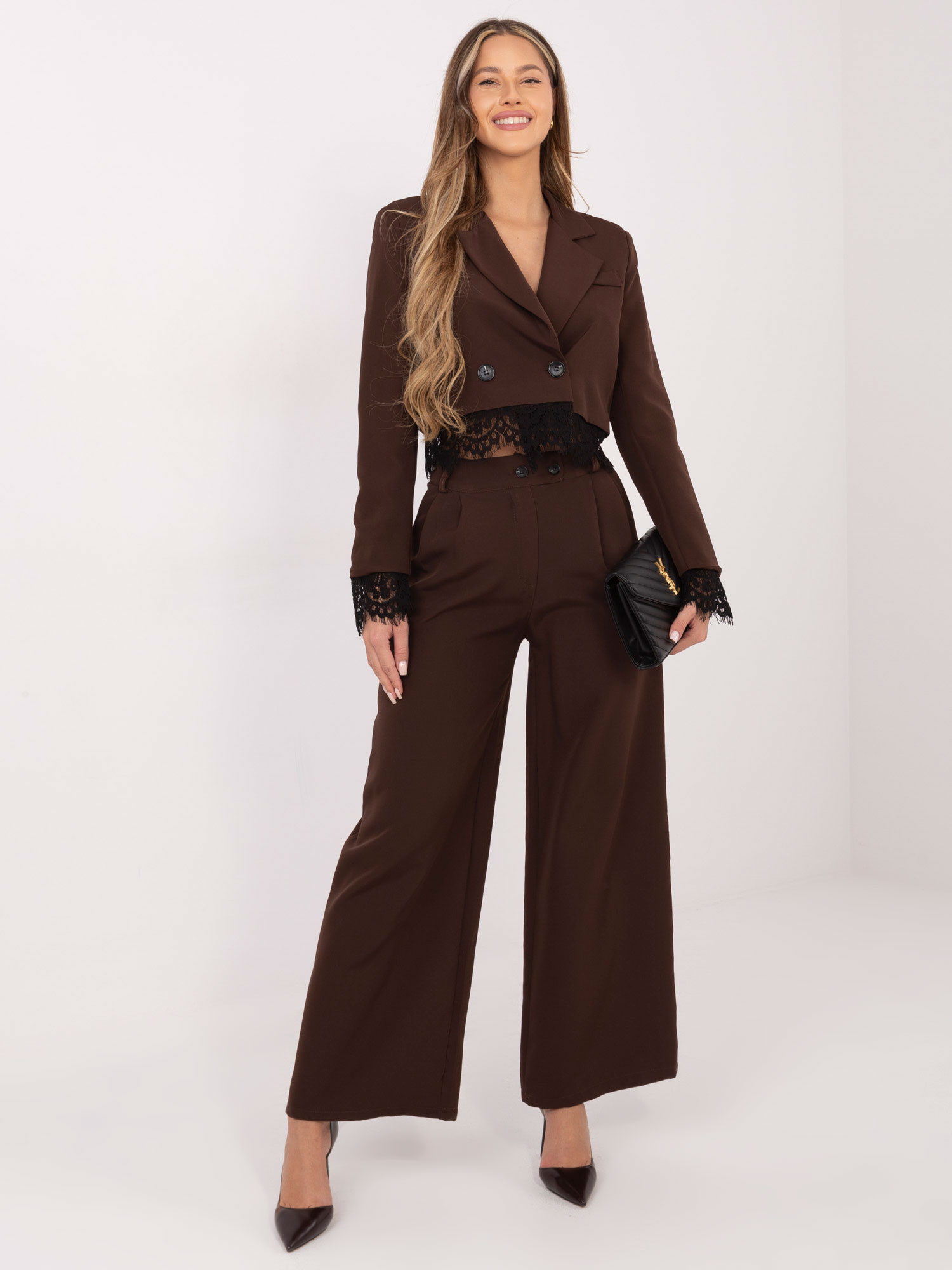 Кафяво дамско сако ITALY MODA - стил и елегантност - Image 3