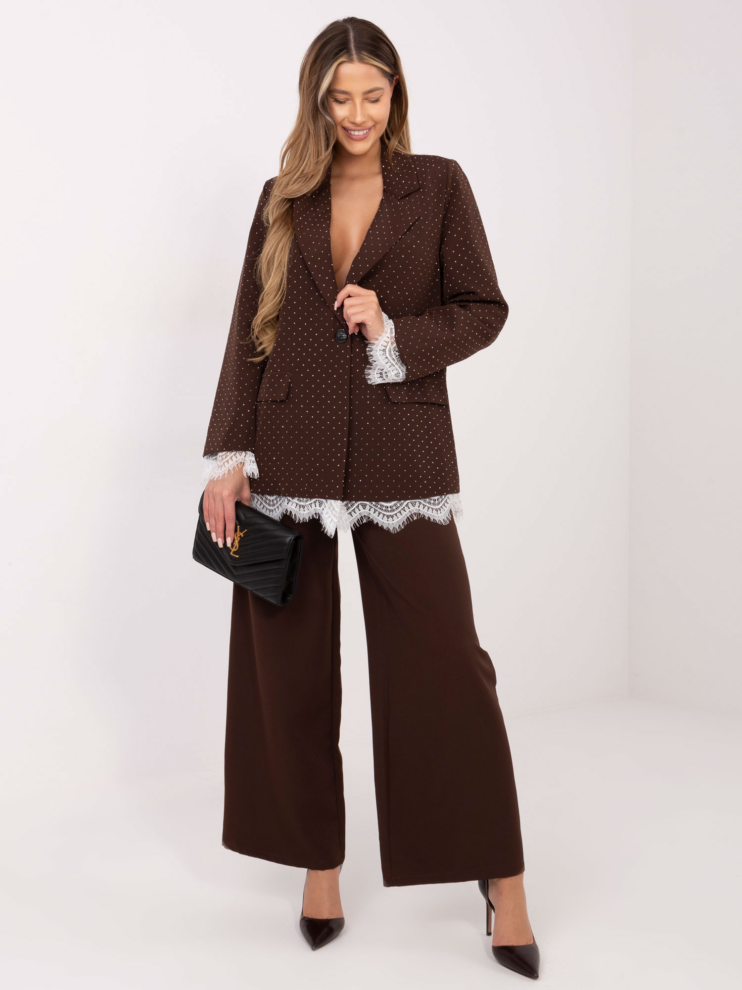 Кафяво Италианско Сако ITALY MODA - Елегантност и Комфорт - Image 3