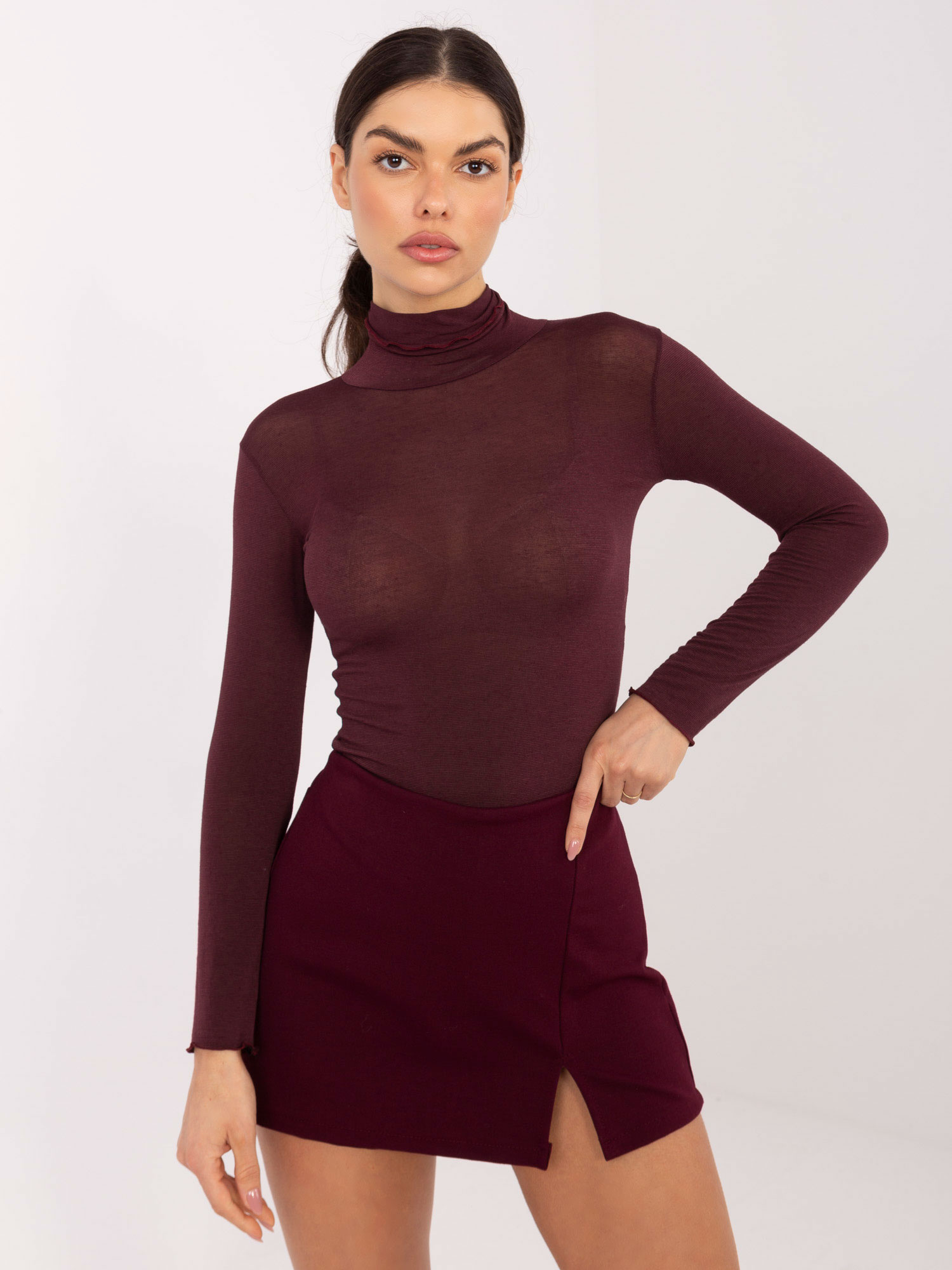 Бордо Блуза ITALY MODA - Елегантност и Комфорт - Image 2