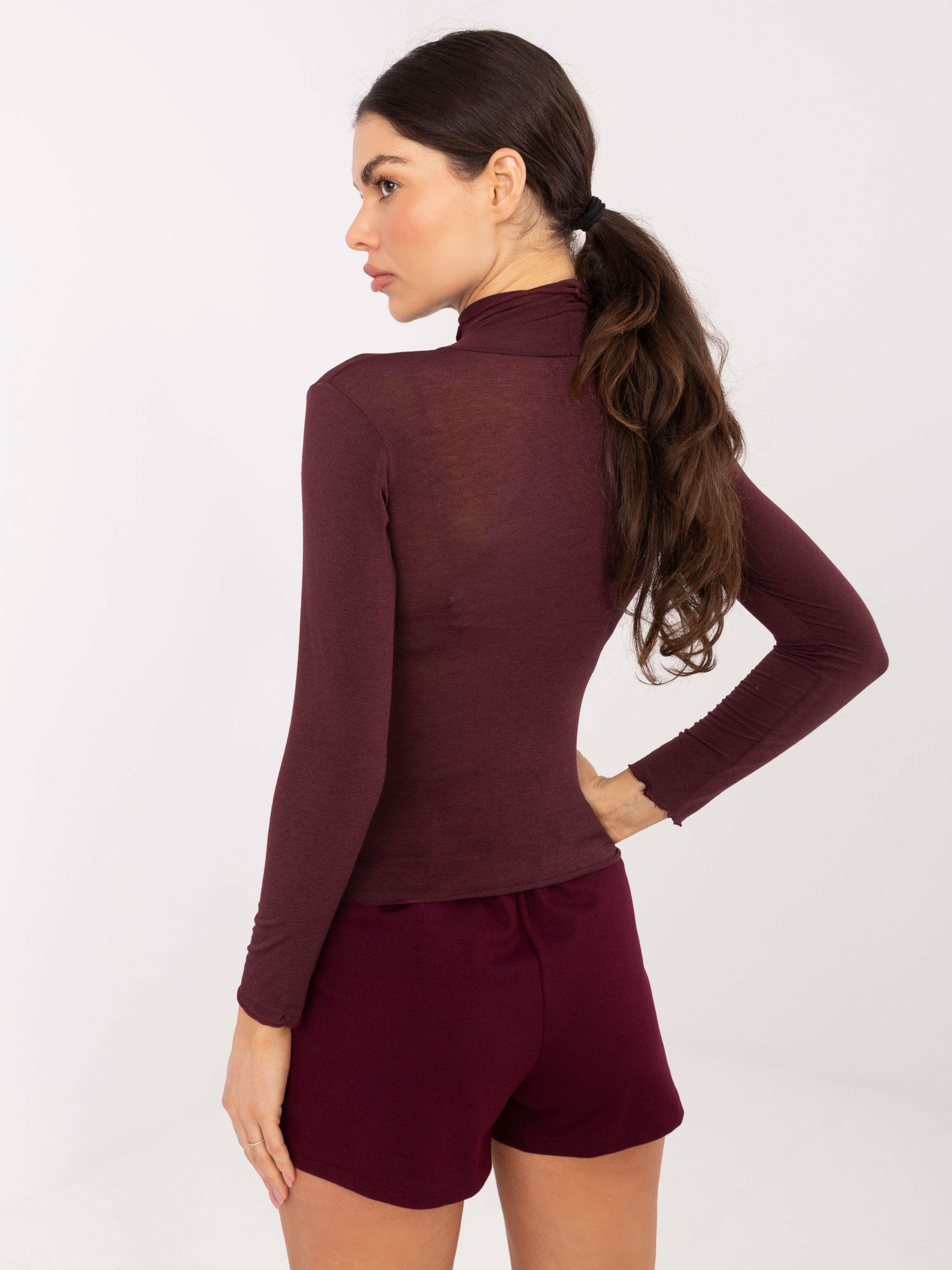 Бордо Блуза ITALY MODA - Елегантност и Комфорт - Image 4