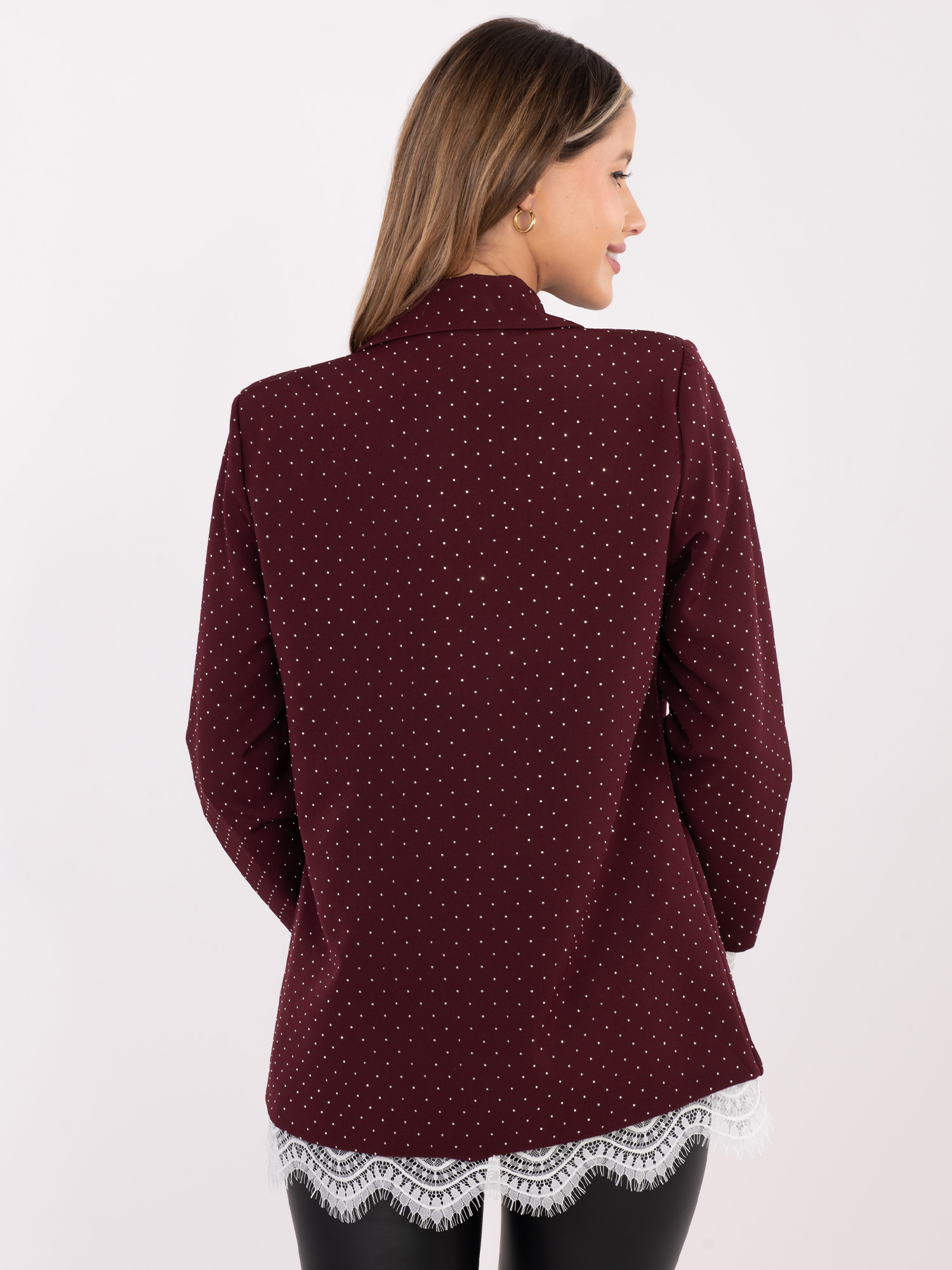 Бордо Италианско Сако ITALY MODA - Елегантност - Image 6