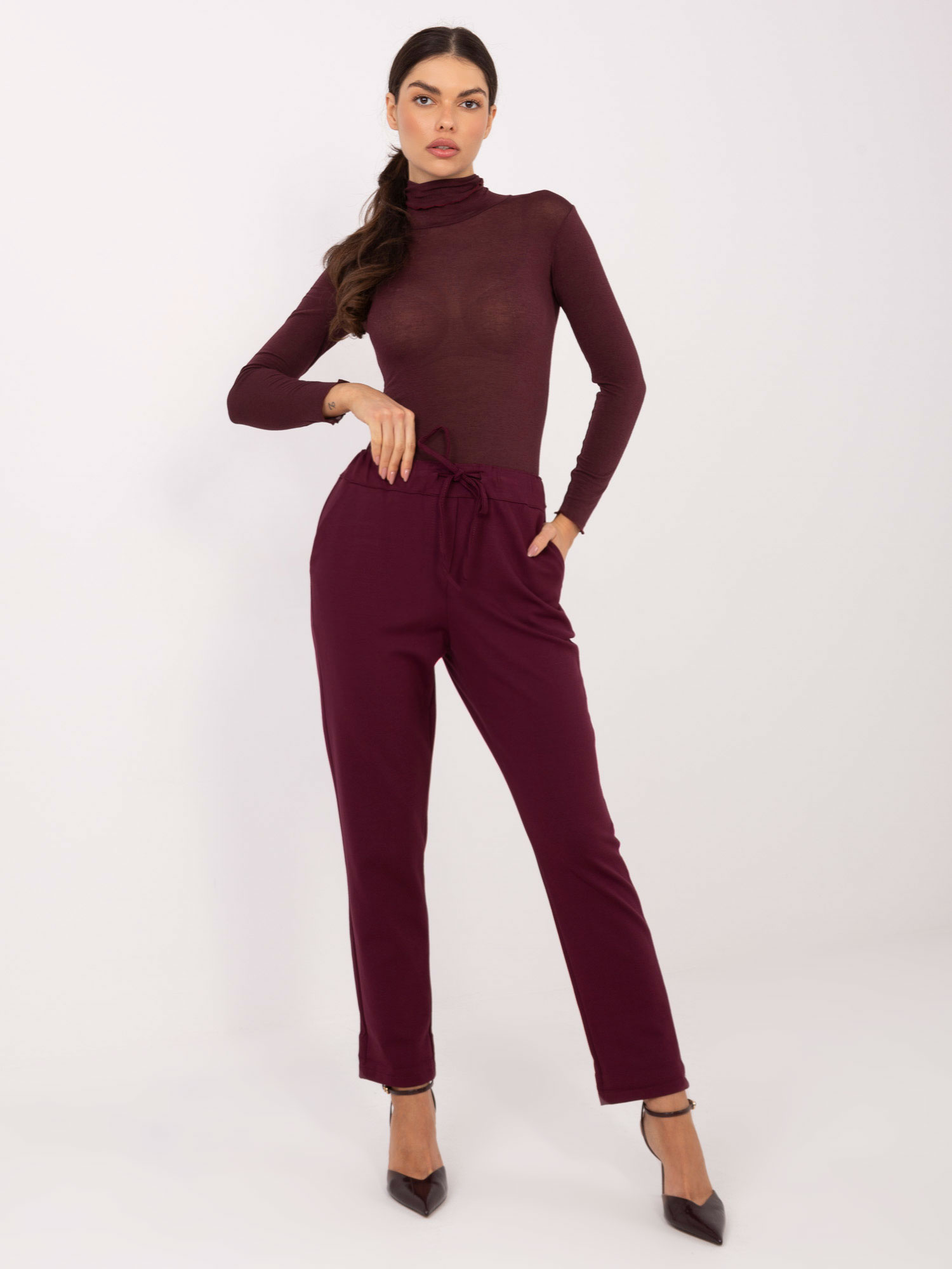 Бордо Панталони SHOP SMILE - Елегантност и Комфорт - Image 3
