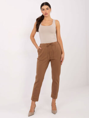 Елегантни Дамски Панталони SHOP SMILE Camel