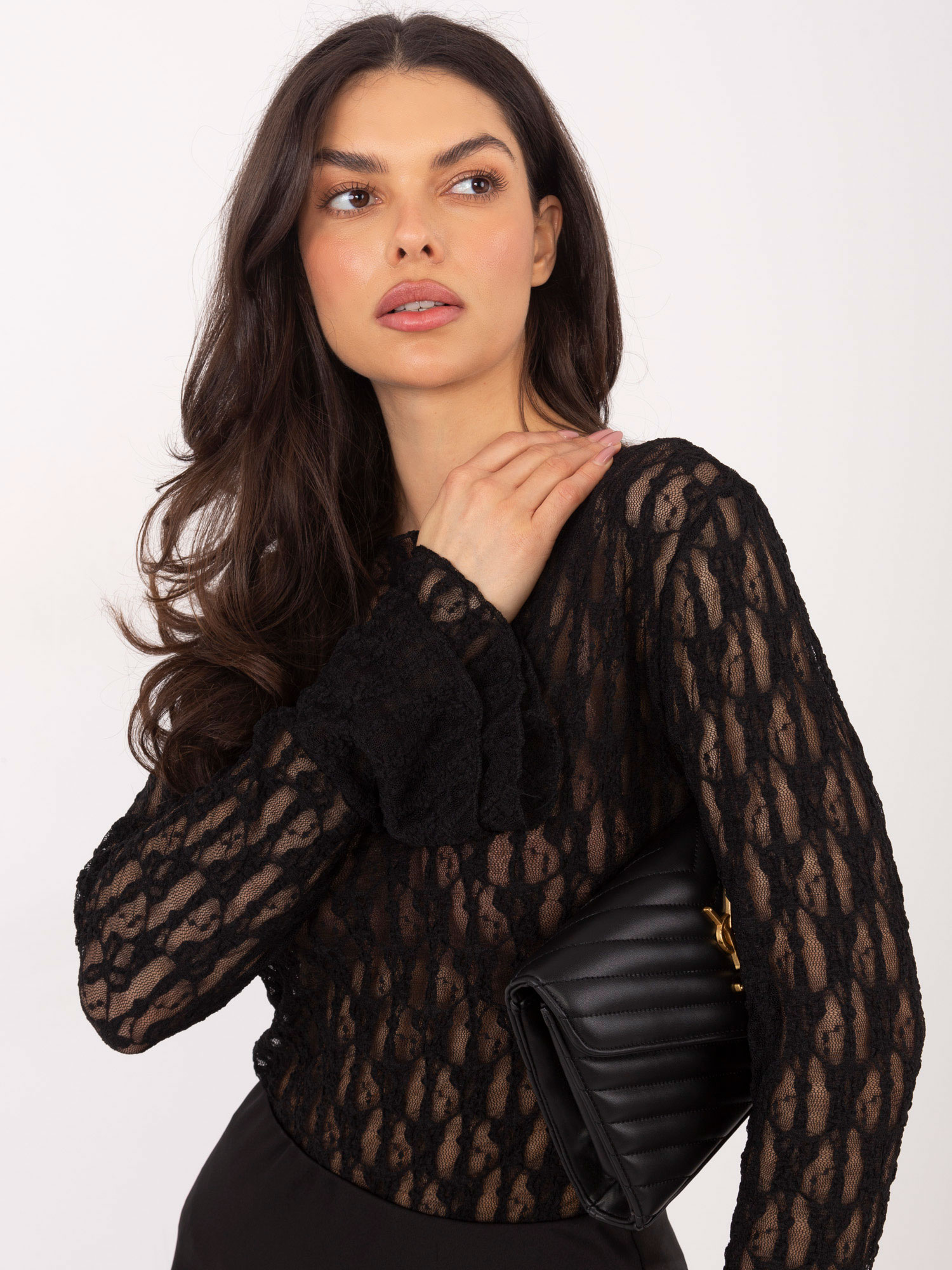 Черна Блуза ITALY MODA - Елегантна и Удобна - Image 5