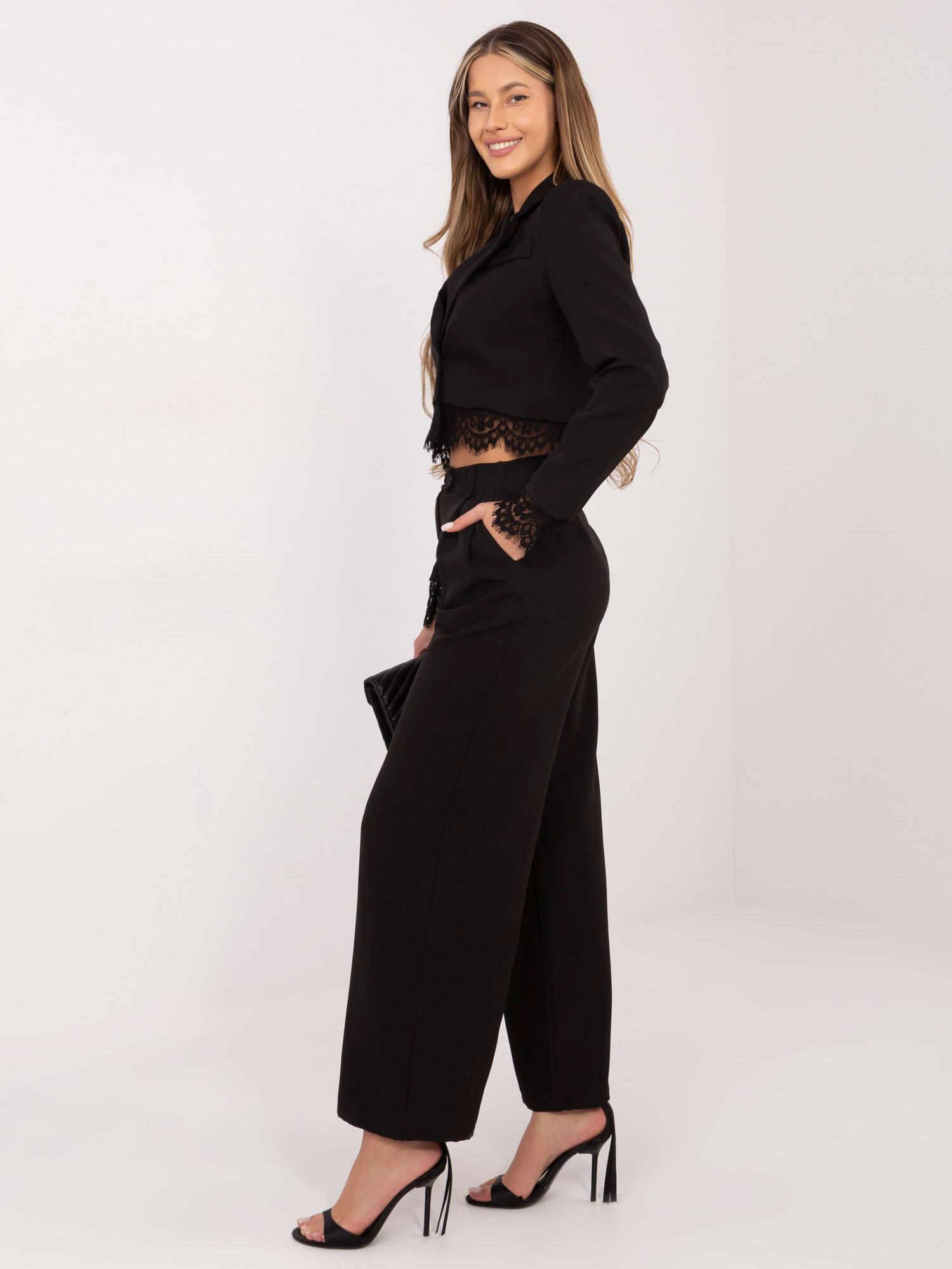 Черно Сако ITALY MODA - Елегантност и Стил - Image 3
