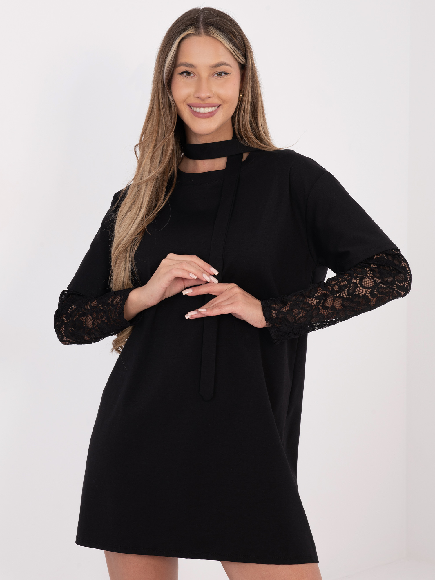Елегантна Черна Рокля ITALY MODA - Удобство и Стил - Image 6