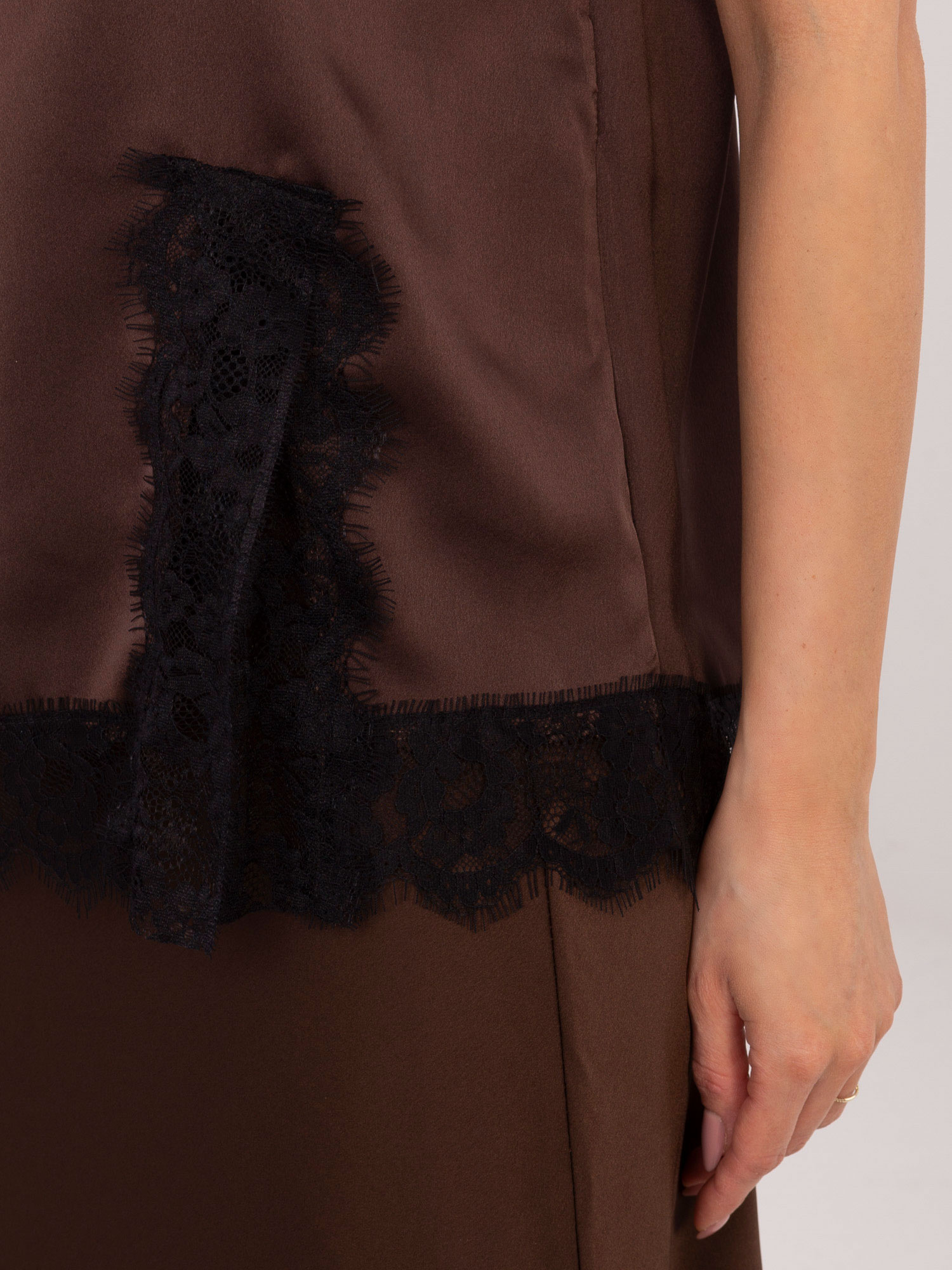 Елегантна кафява блуза ITALY MODA - Image 4
