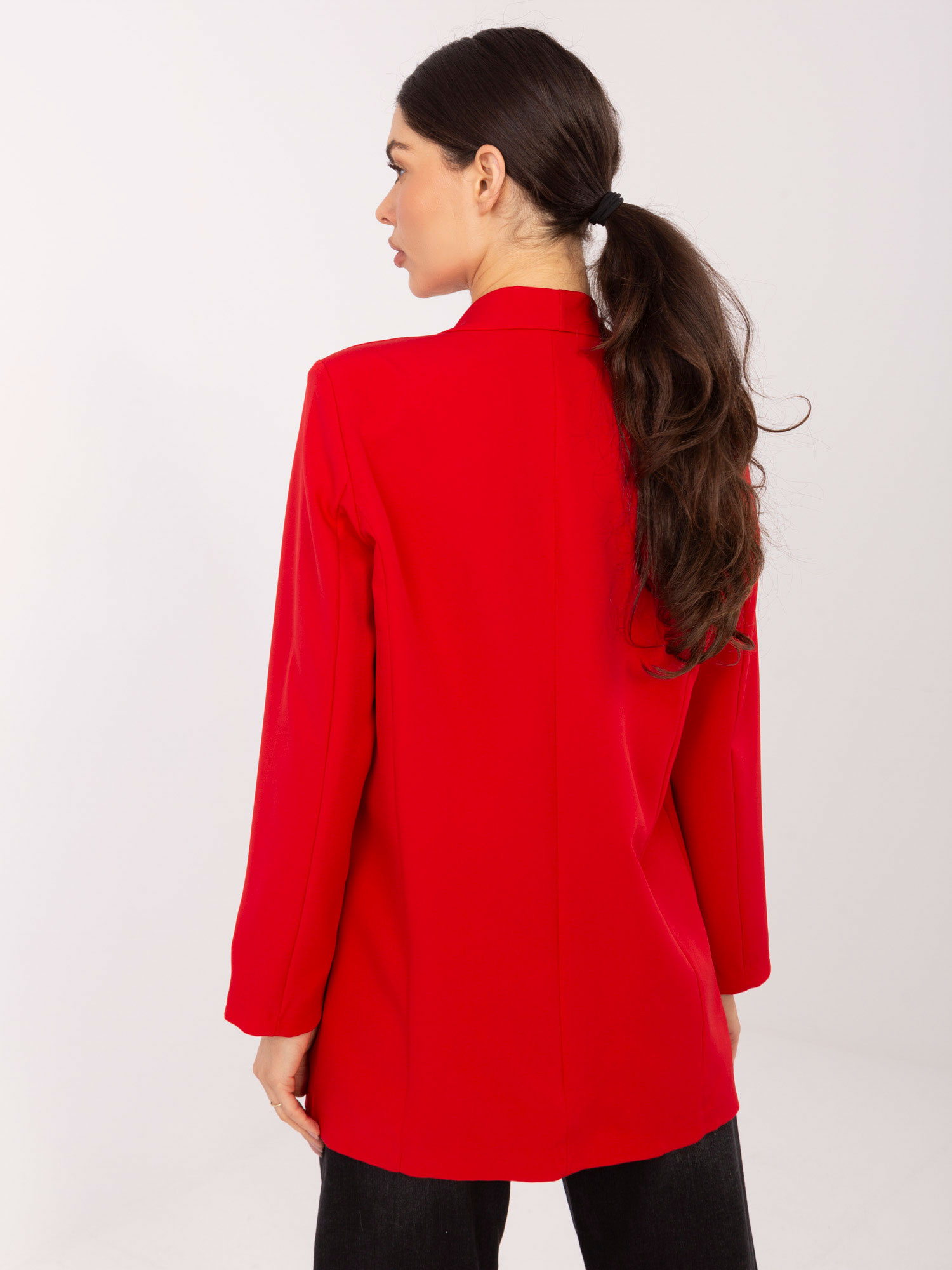 Червено Дамско Сако ITALY MODA - Елегантност - Image 4