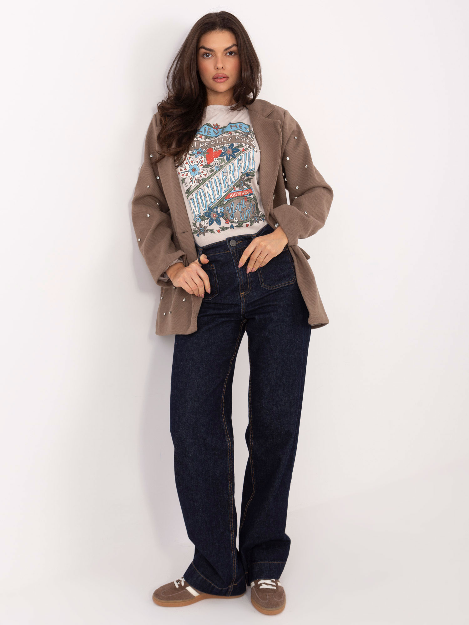Бежово Дамско Сако ITALY MODA - Елегантност - Image 5