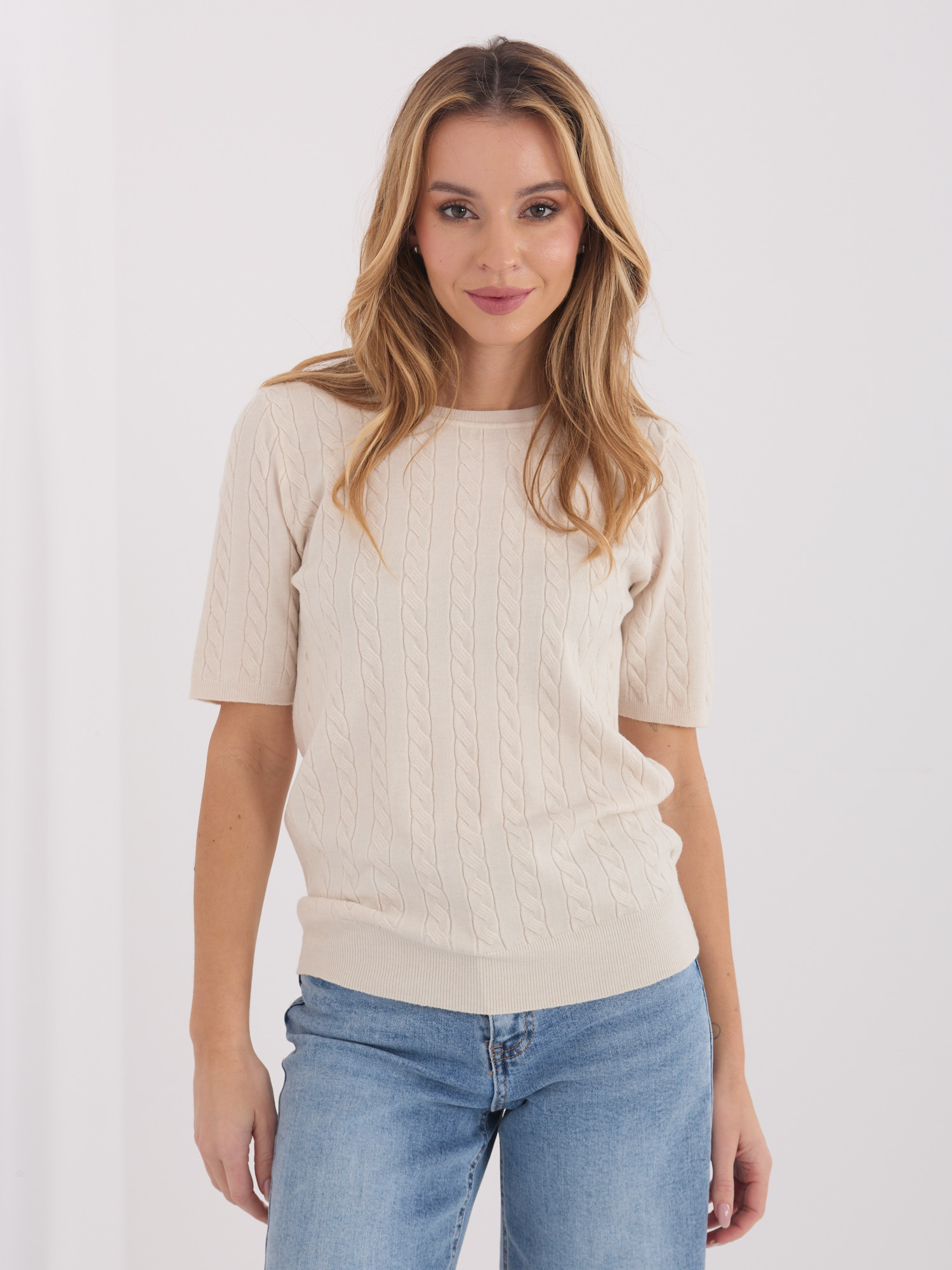 Бежов Пуловер SHOP SMILE - Елегантност и Комфорт - Image 5