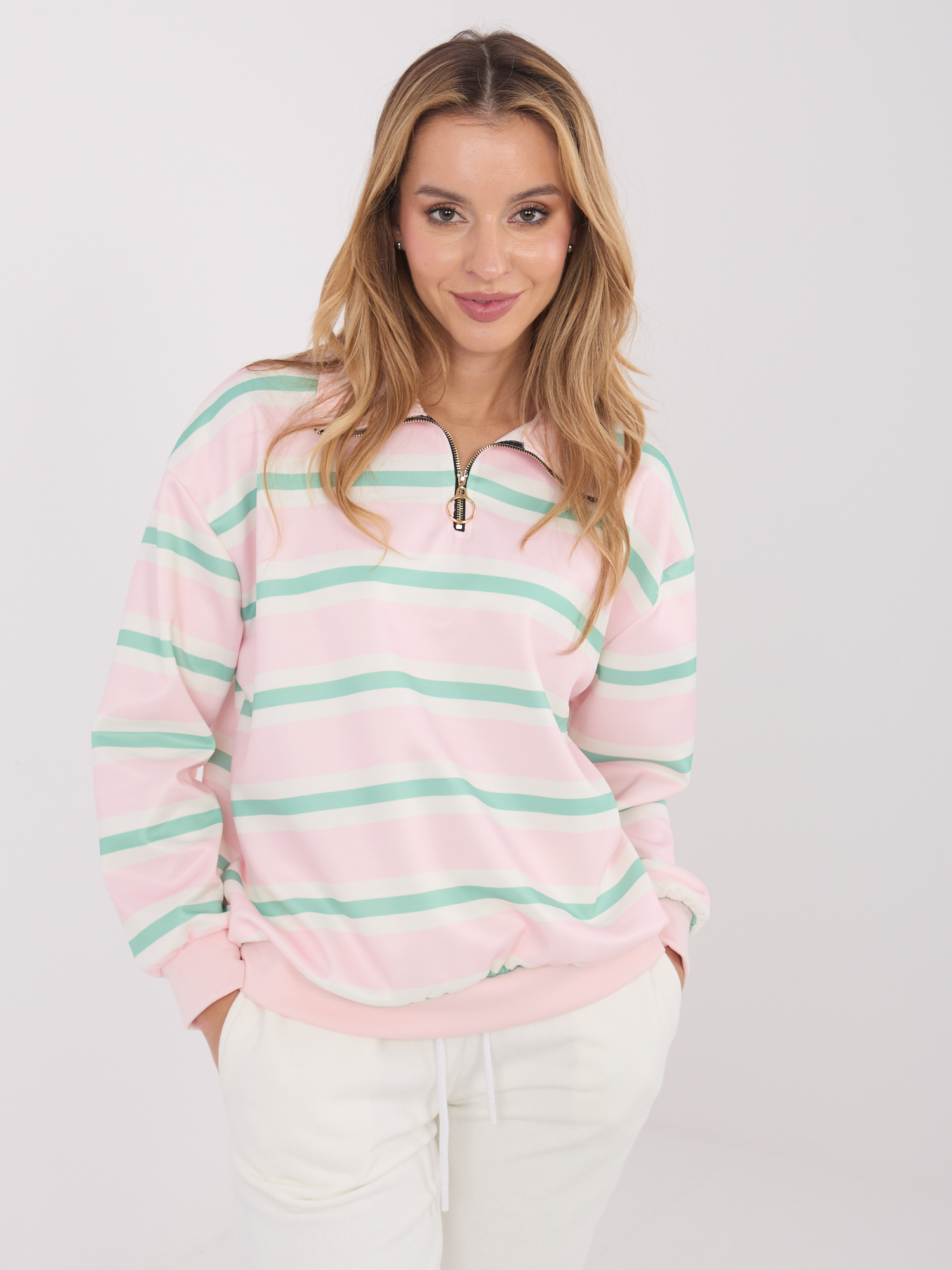 Нежно Розова Блуза ITALY MODA - Елегантен Комфорт - Image 4