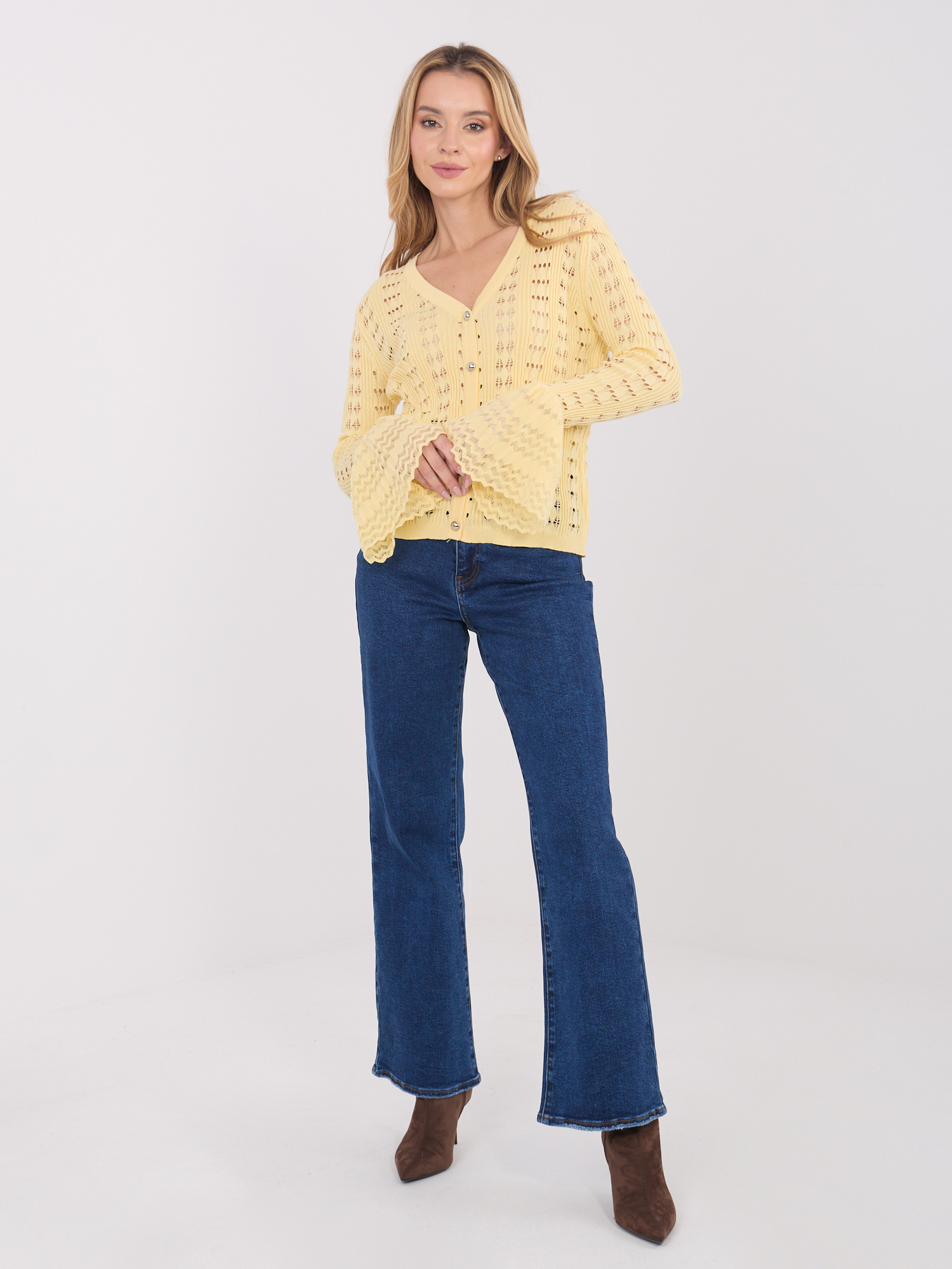 Жълт Пуловер SHOP SMILE - Стил и Комфорт - Image 3