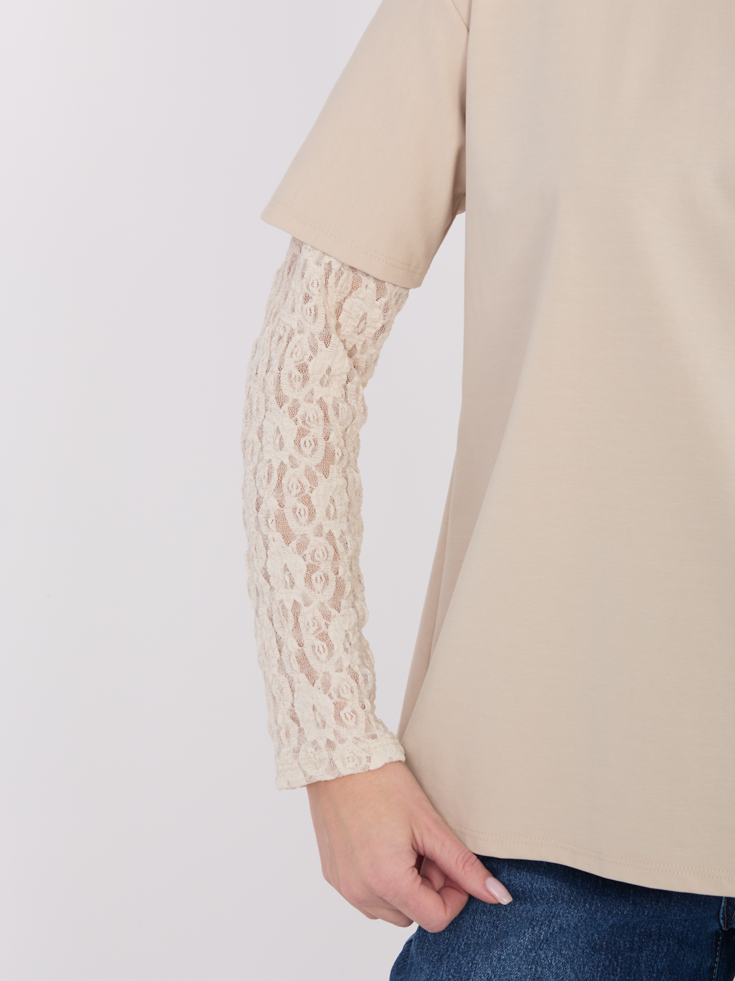 Бежова блуза ITALY MODA - стил и комфорт - Image 3