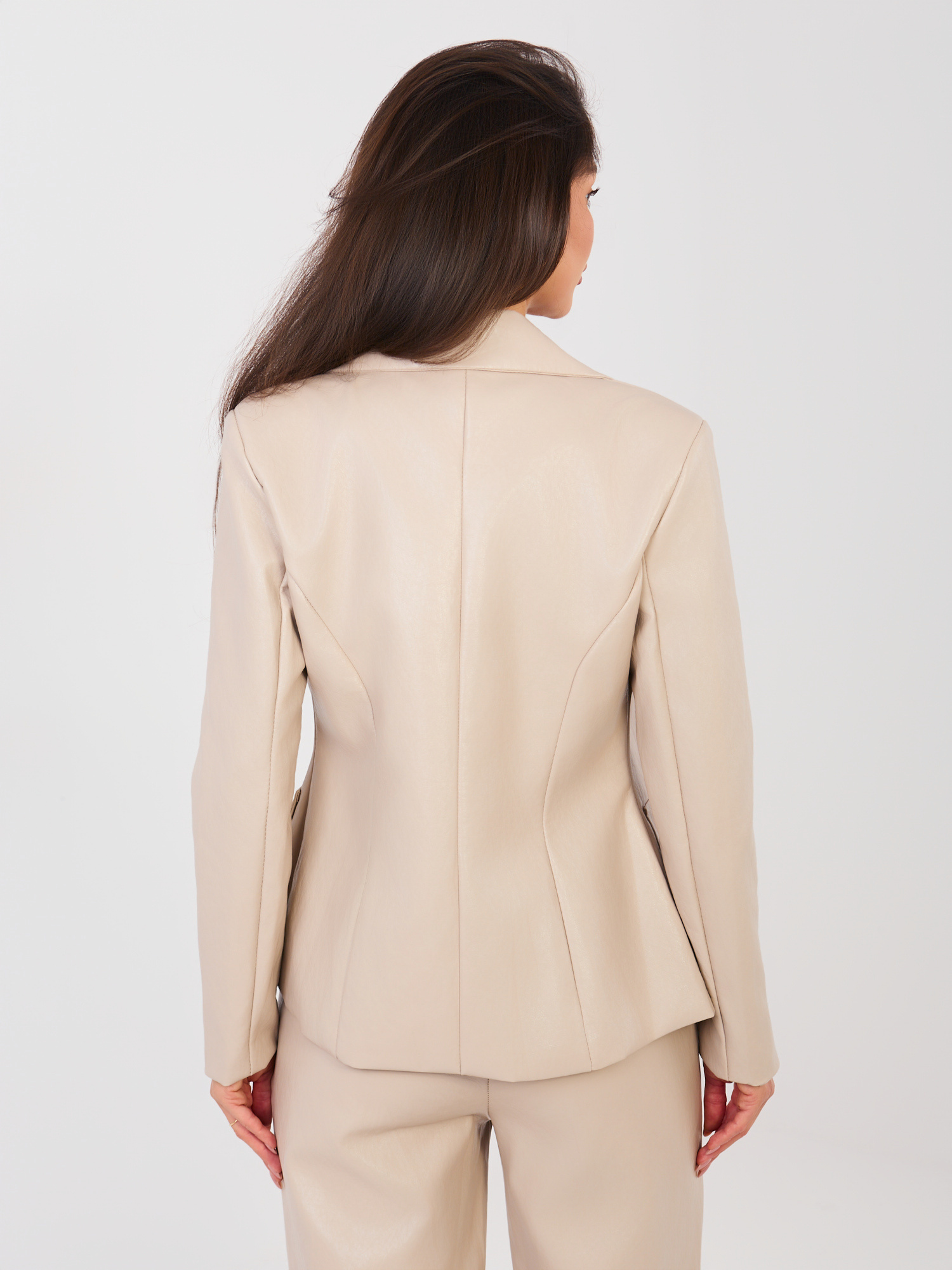 Бежово Дамско Сако ITALY MODA - Елегантност - Image 7