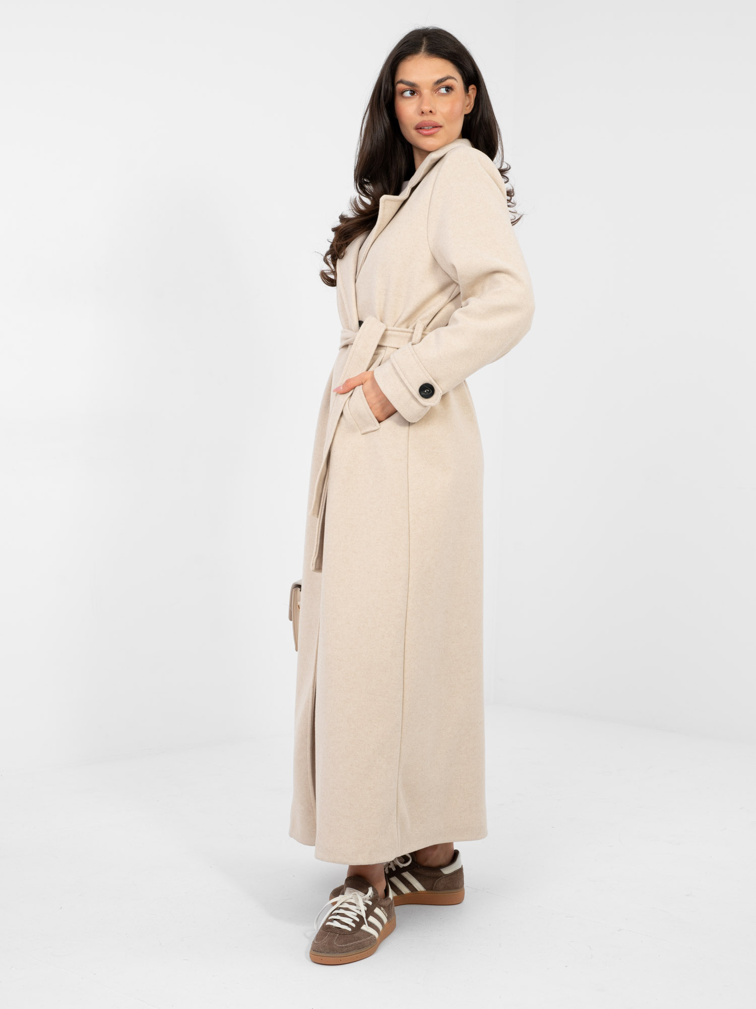 Бежово Палто SHOP SMILE - Елегантност - Image 3