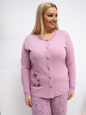Пижама Forever Pink Тъмно Розова Памук