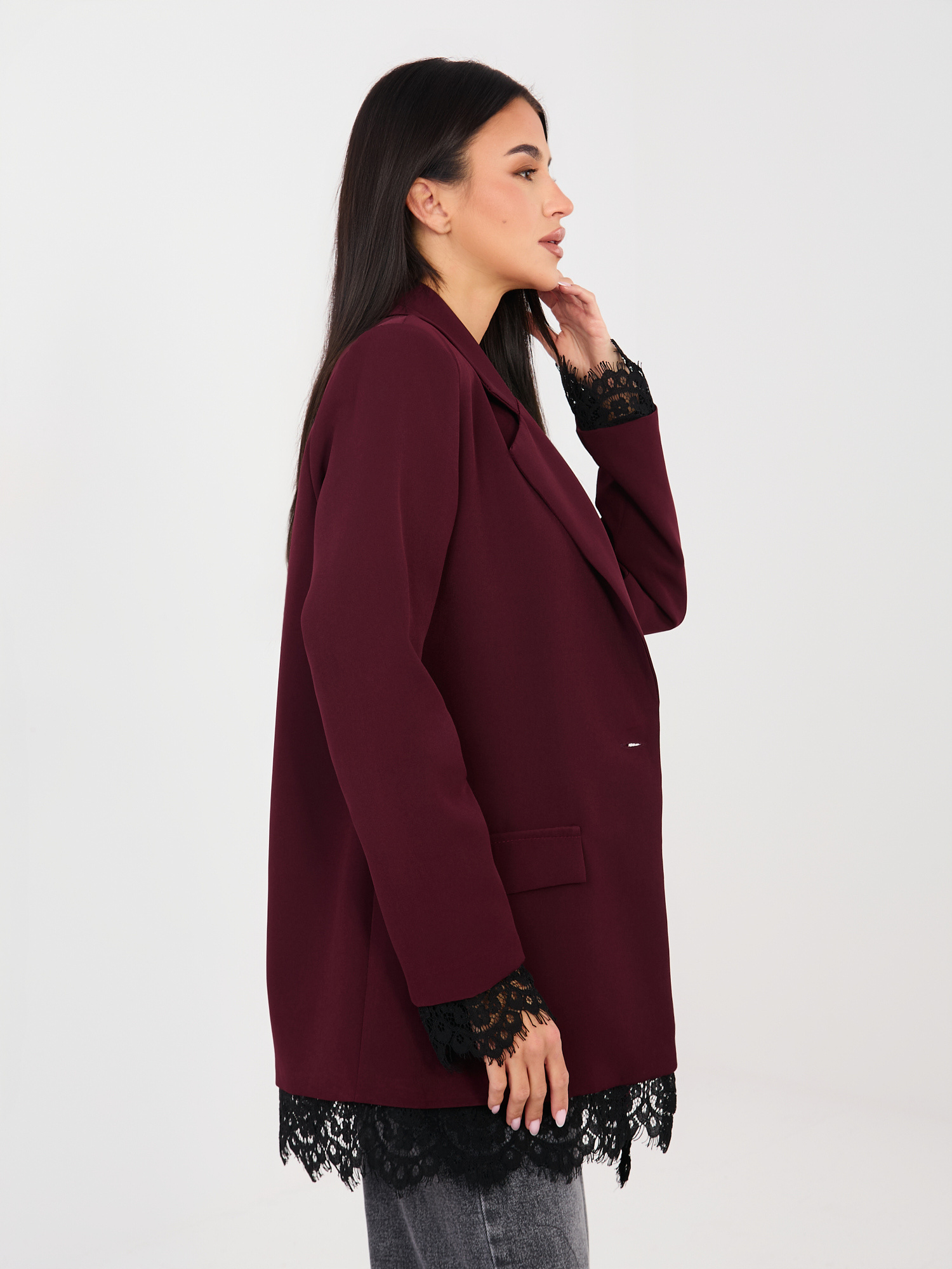 Бордо дамско сако ITALY MODA - стил и елегантност - Image 5
