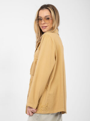 Елегантно Camel Яке RUE PARIS - Най-Нов Модел!