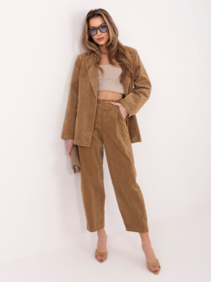 Елегантни camel панталони RUE PARIS