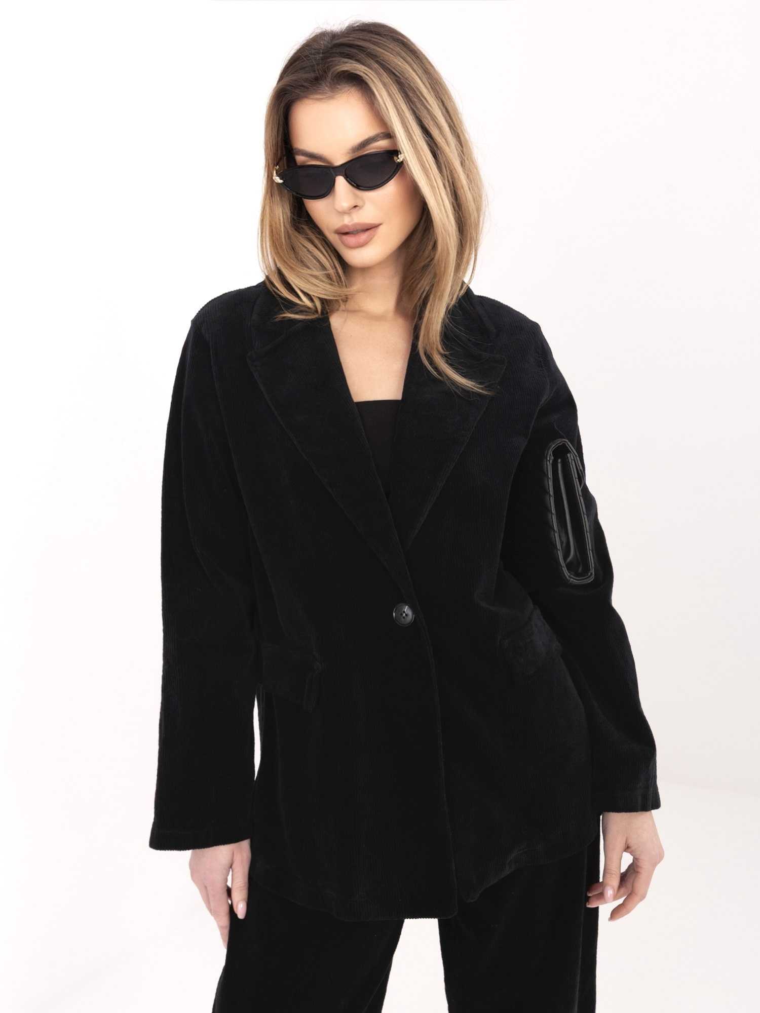 Черно Сако RUE PARIS - Елегантност и Комфорт - Image 3