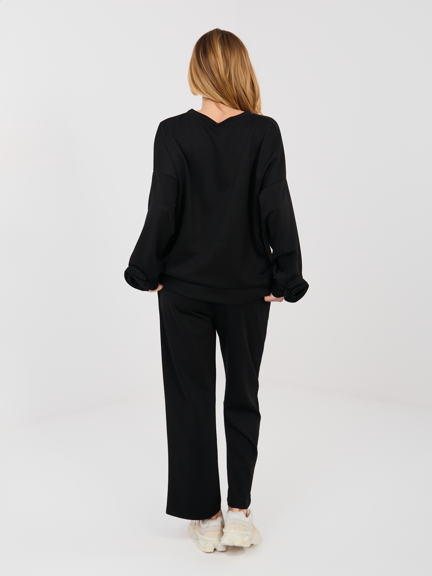 Черен Комплект ITALY MODA - Елегантност и Комфорт - Image 3